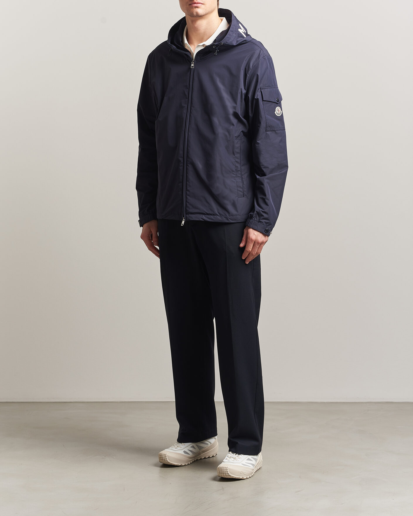 Moncler Sassiere Hooded Jacket Navy at CareOfCarl.com