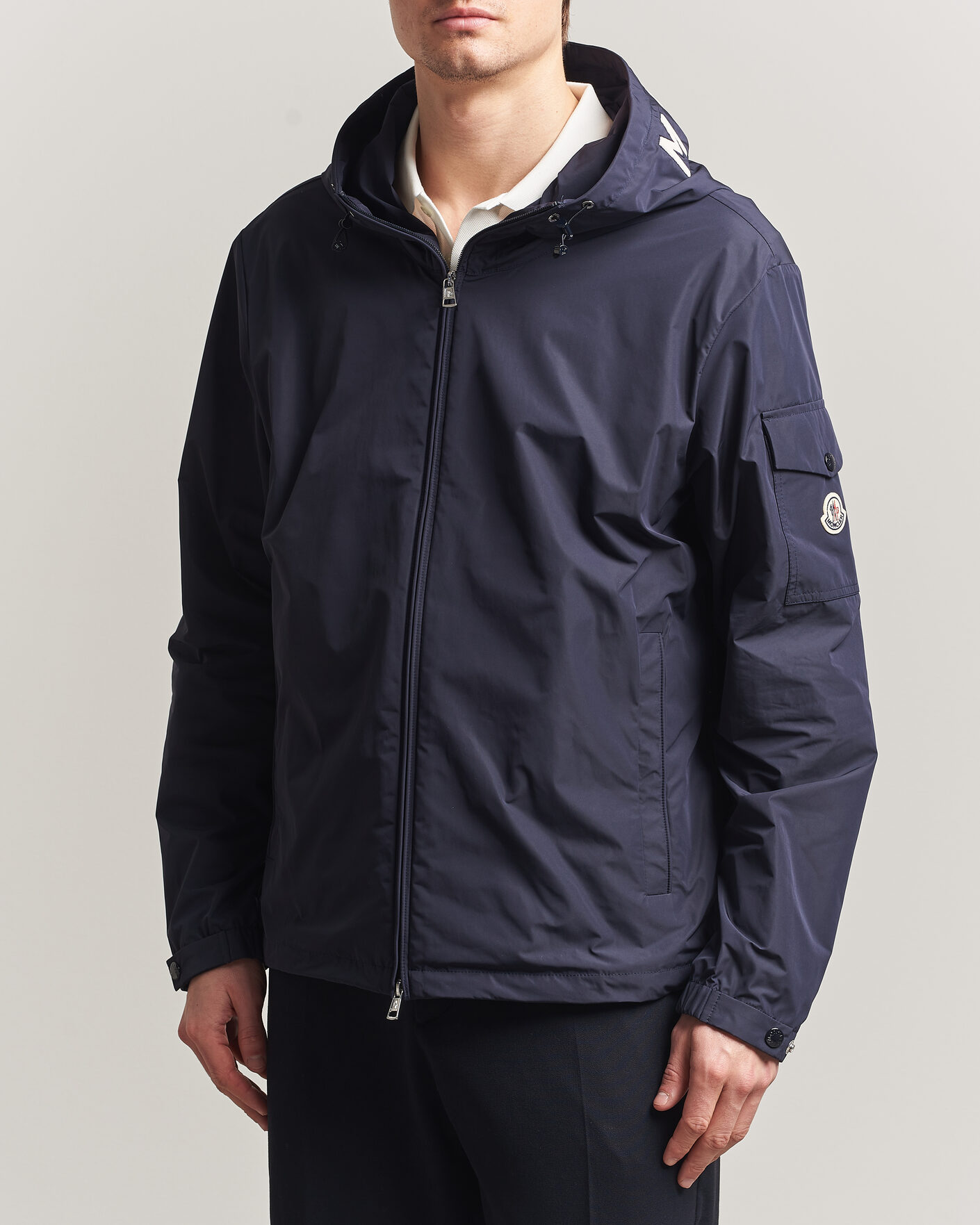 Moncler Sassiere Hooded Jacket Navy at CareOfCarl.com