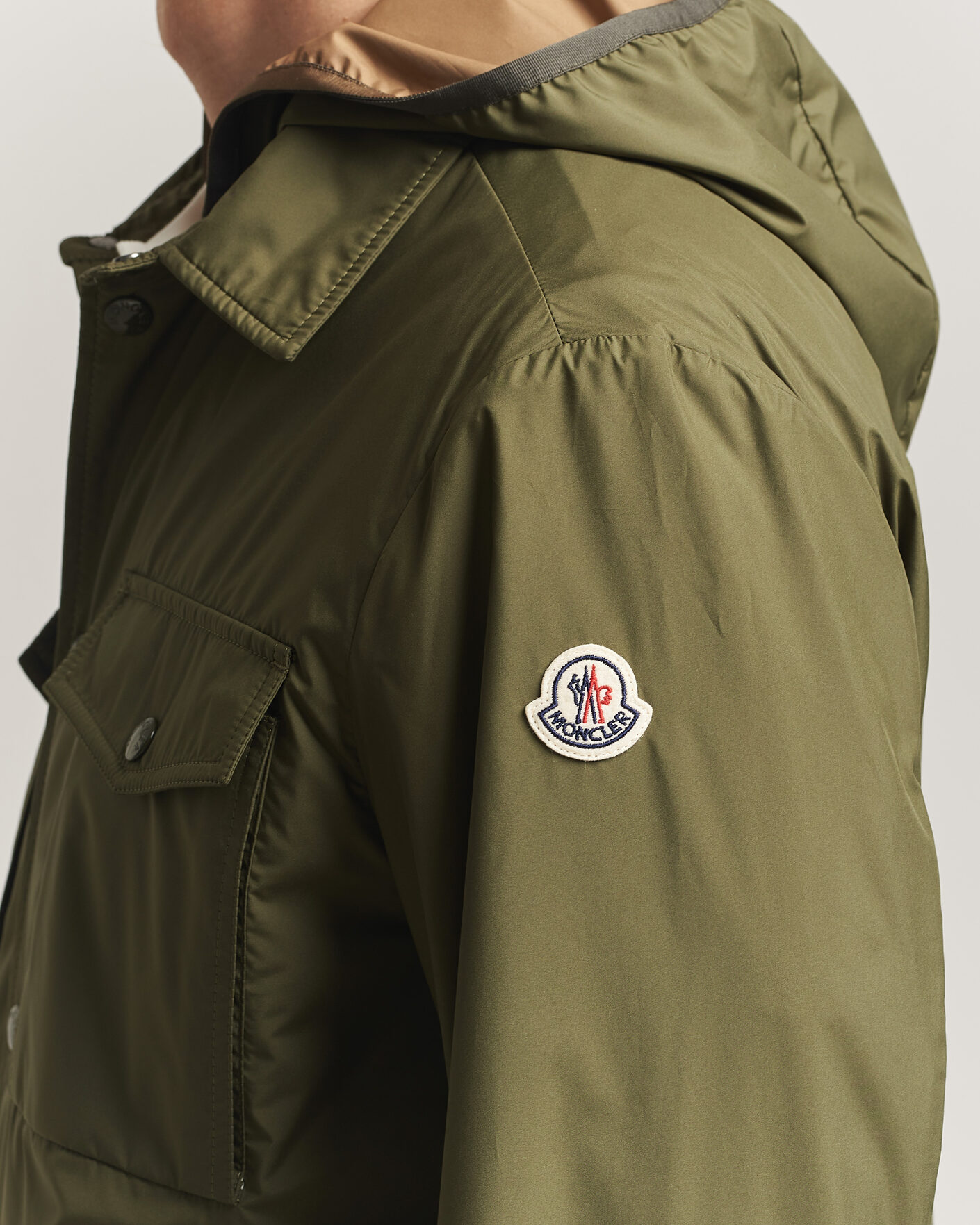 Moncler Chirano Shirt Jacket Military at CareOfCarl.com