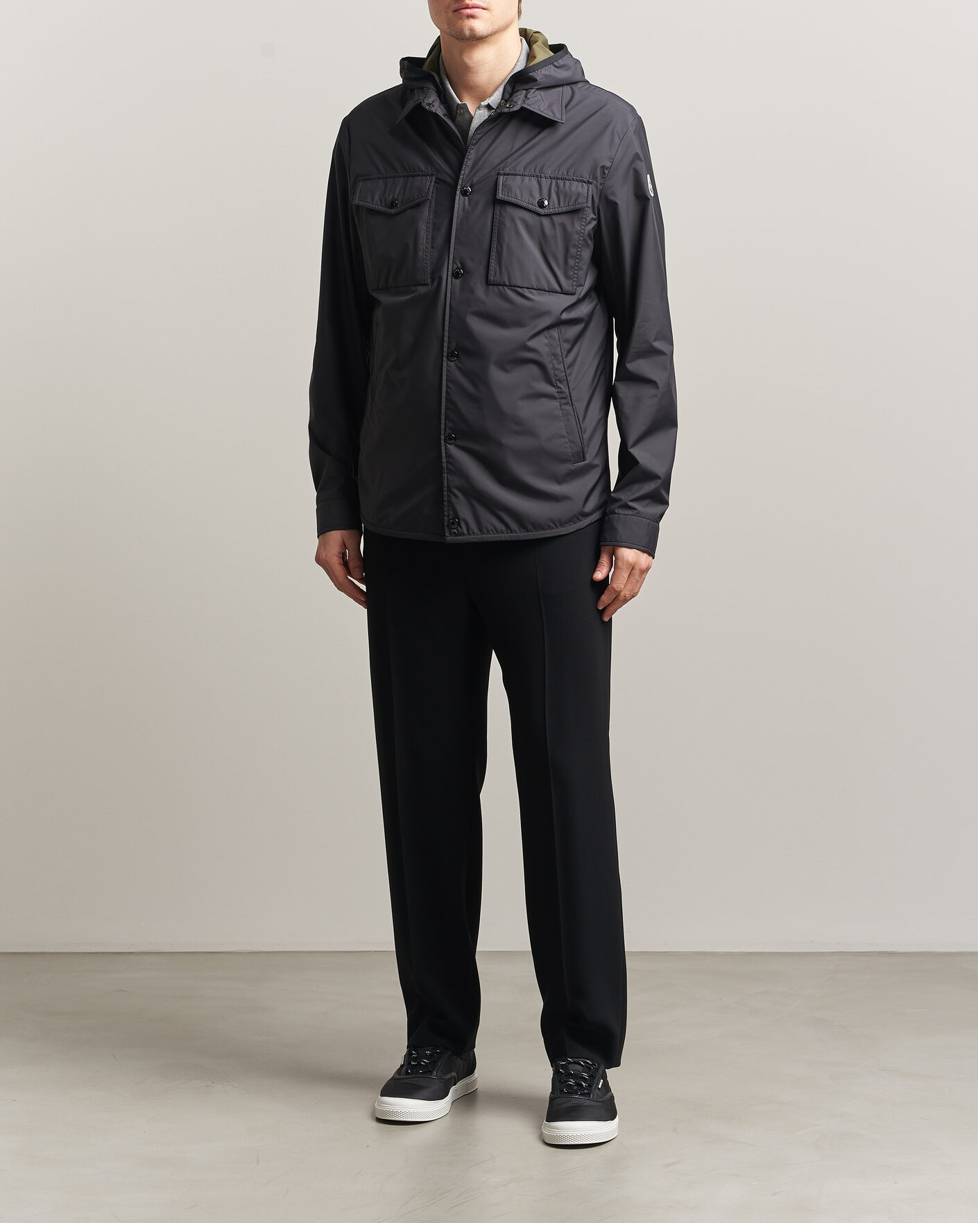 Moncler Chirano Shirt Jacket Black at CareOfCarl.com