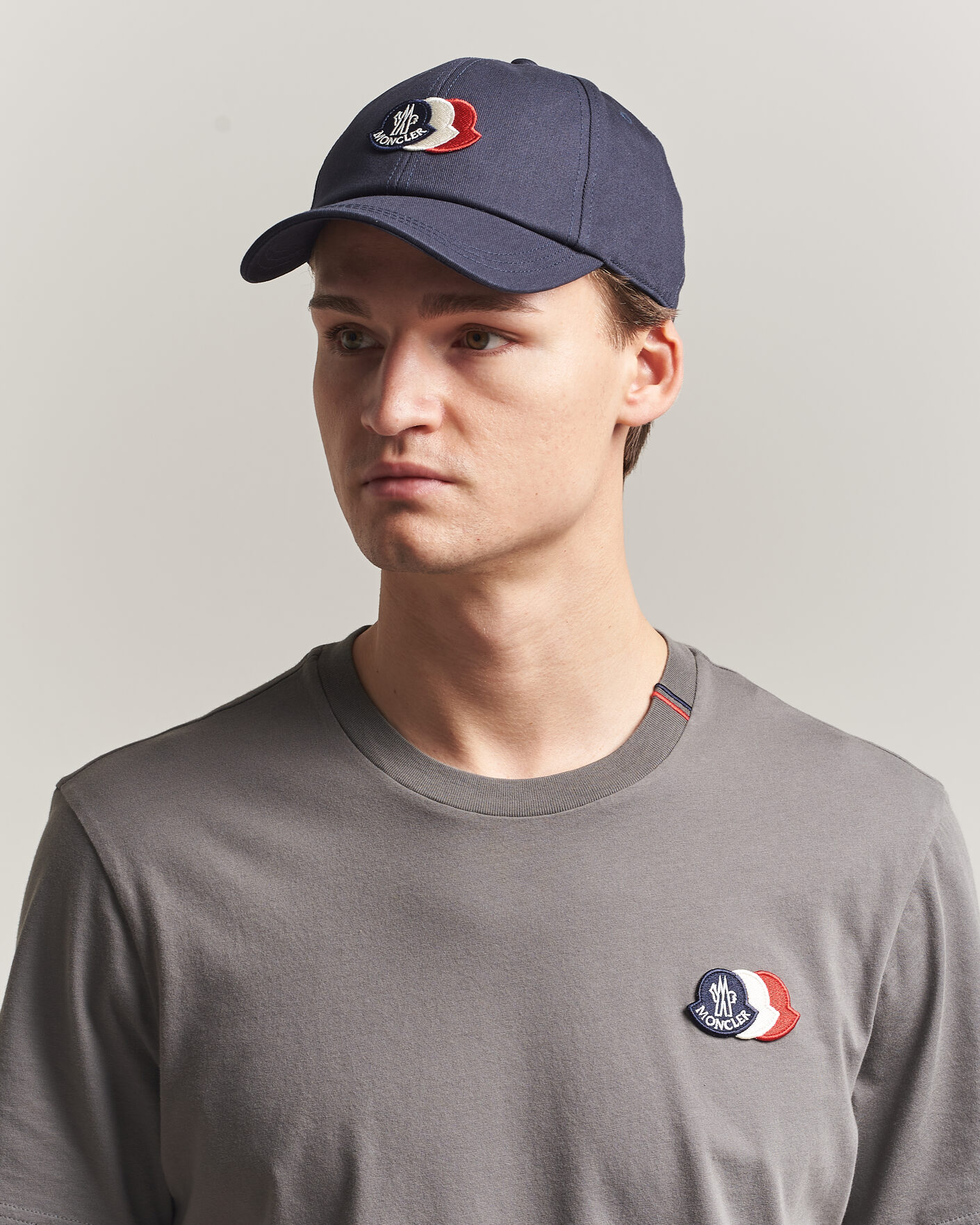 Men | Hats & Caps | Moncler | Tricolore Logo Cap Navy