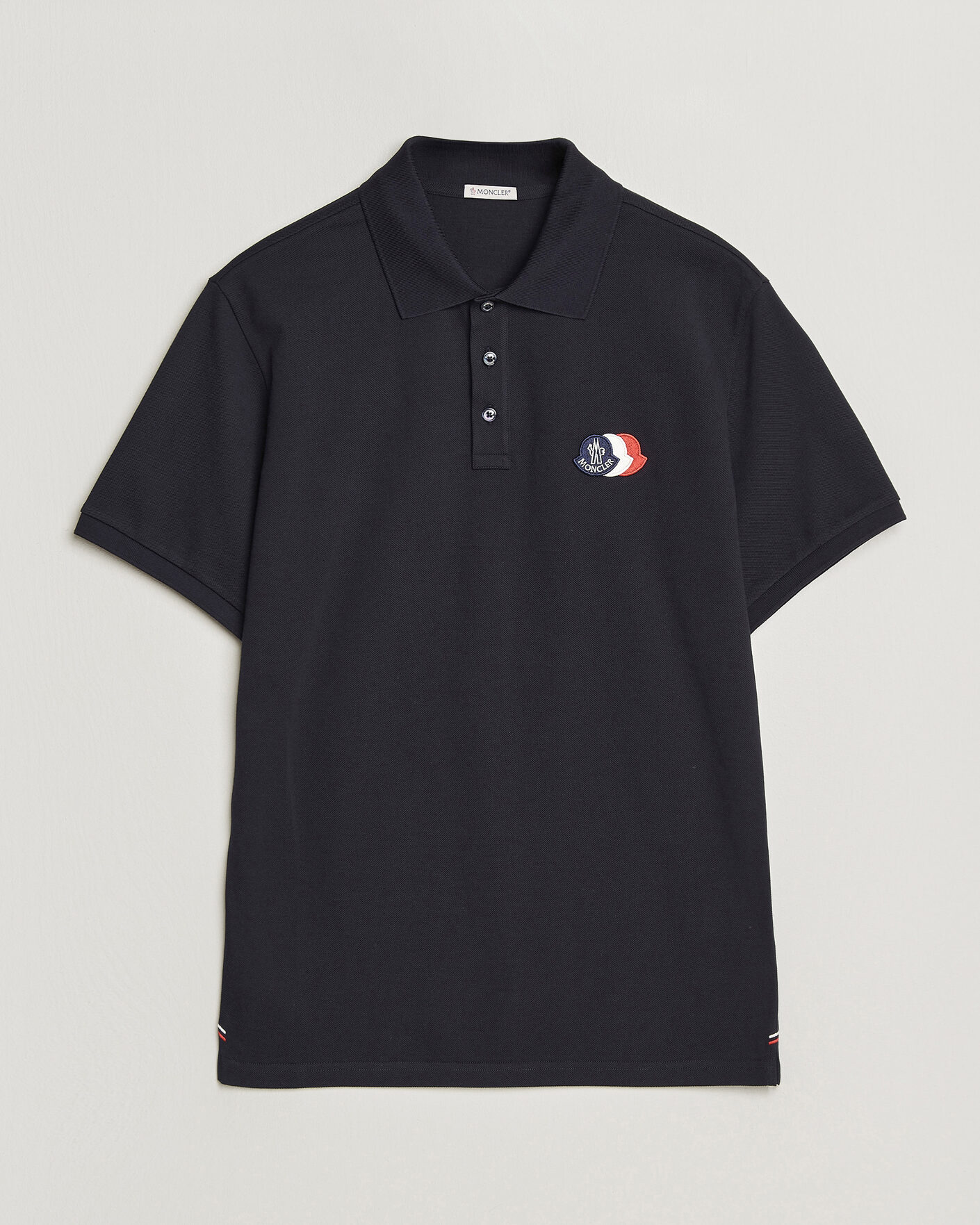 Men | Polo Shirts | Moncler | Tricolore Logo Polo Navy