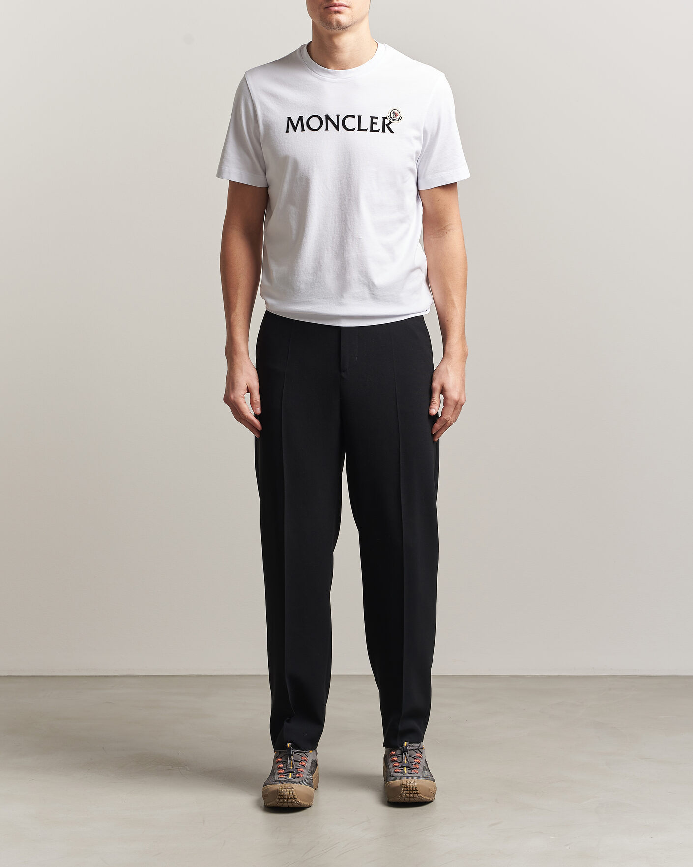 Men | T-Shirts | Moncler | Lettering Logo T-Shirt White