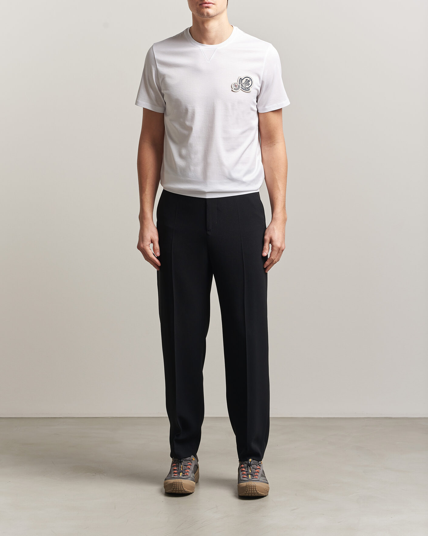 Men | T-Shirts | Moncler | Double Logo T-Shirt White