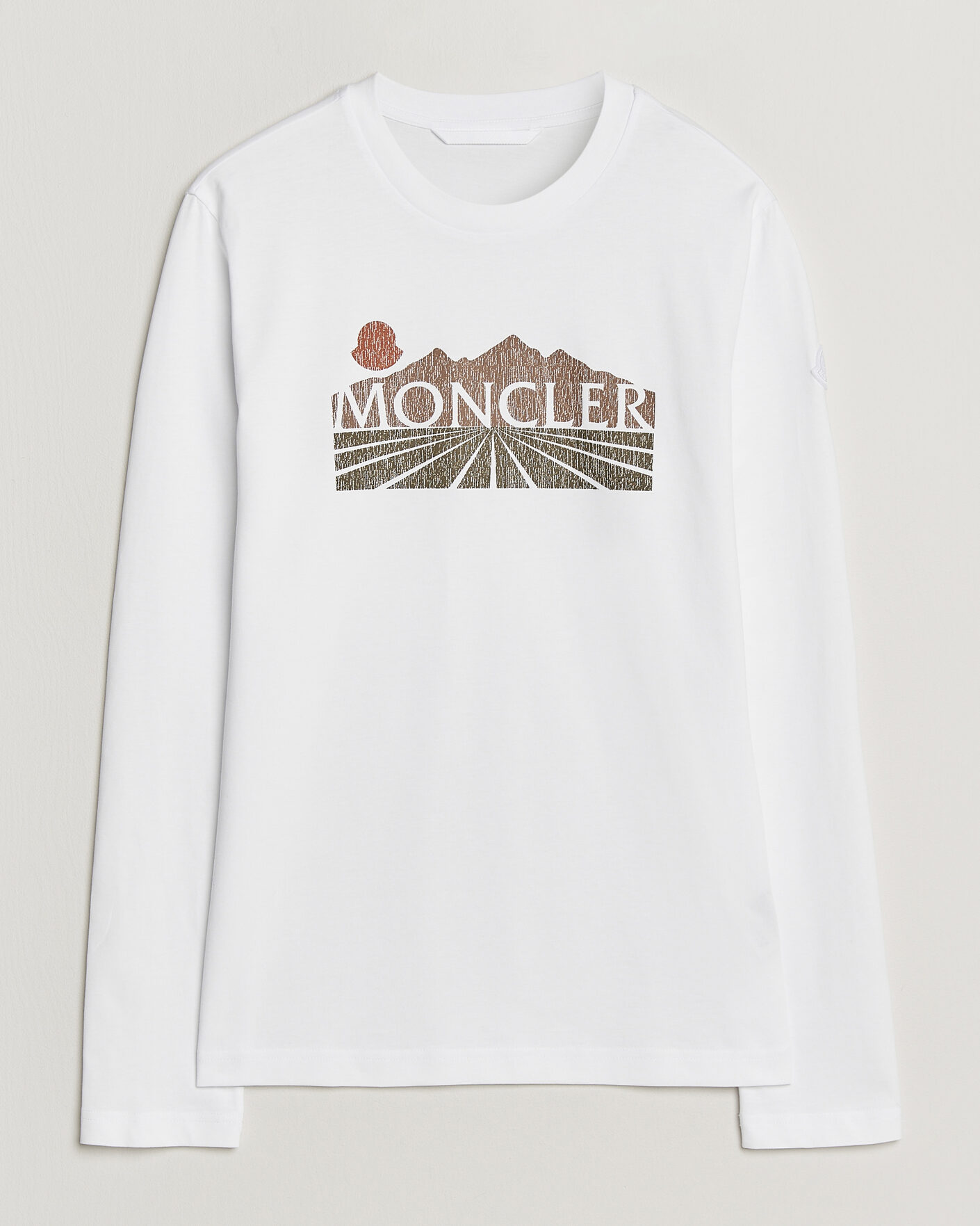 Men | T-Shirts | Moncler | Graphic Long Sleeve T-Shirt White