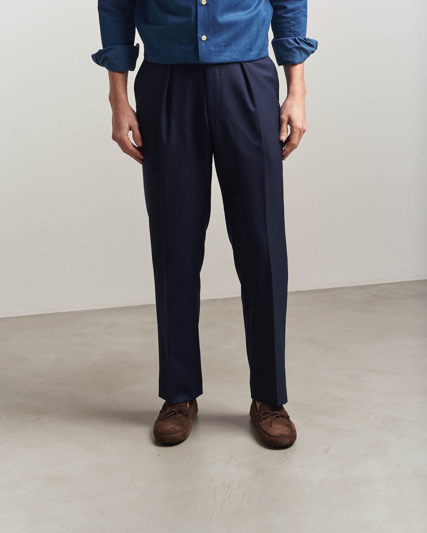 Men | Moccasins | Tod's | Lacetto Gommino Carshoe Dark Brown Suede