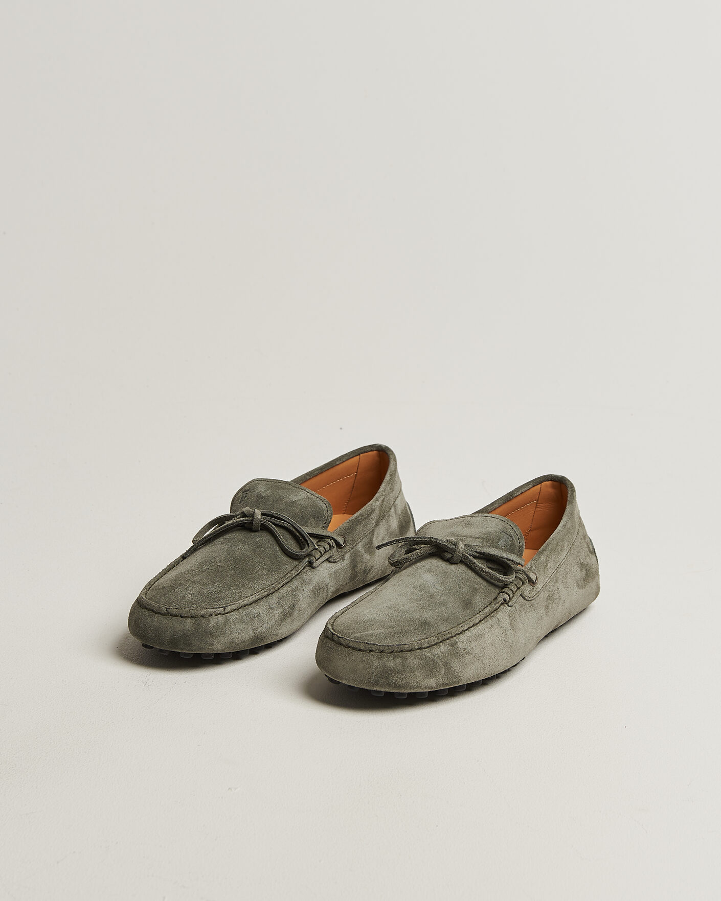 Men | Moccasins | Tod's | Lacetto Gommino Carshoe Green Suede