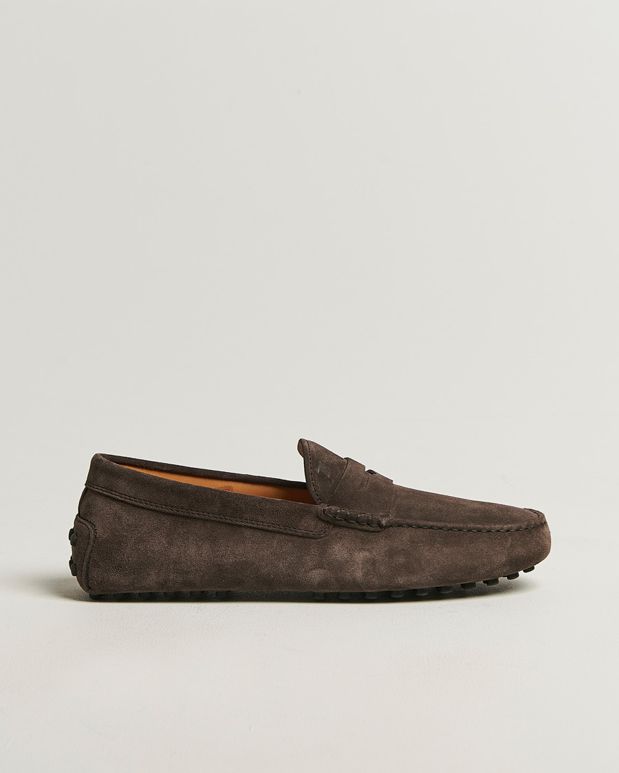 Men | Moccasins | Tod's | Gommino Carshoe Dark Brown Suede