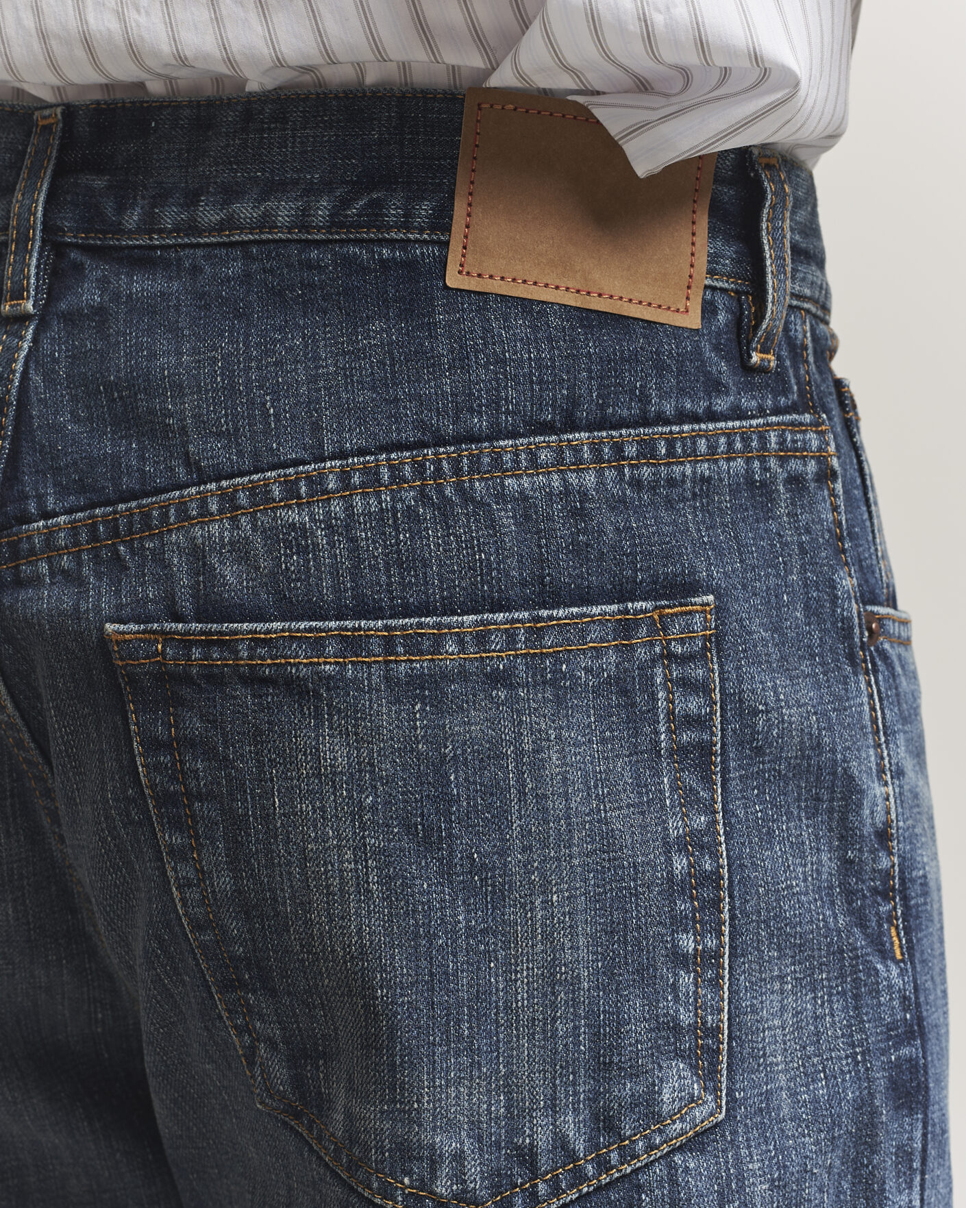 Men | Jeans | Jeanerica | VM009 Vega Jeans Dark Blue Righe