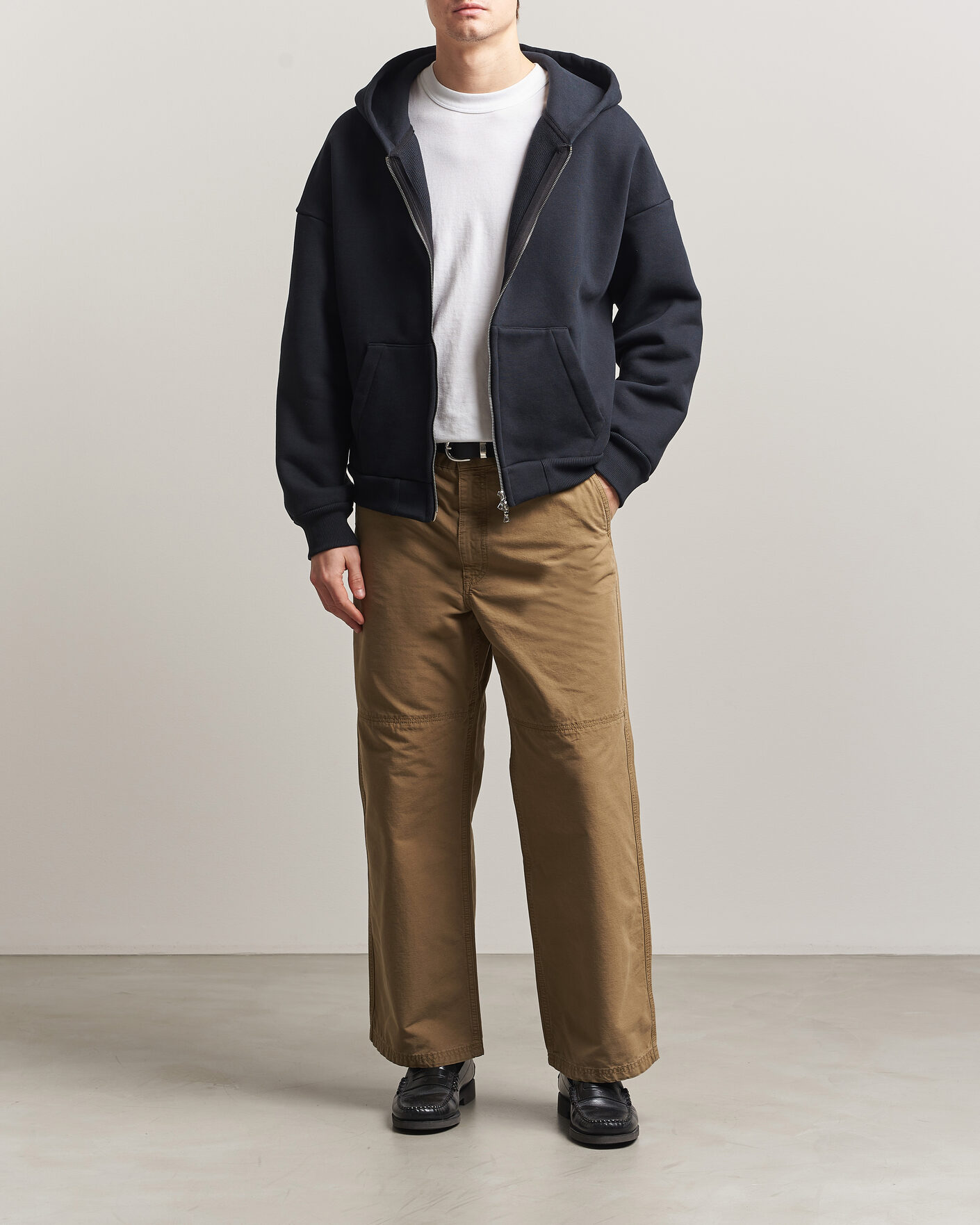 Men | Trousers | Jeanerica | Genua Pilé Workwear Trousers Green