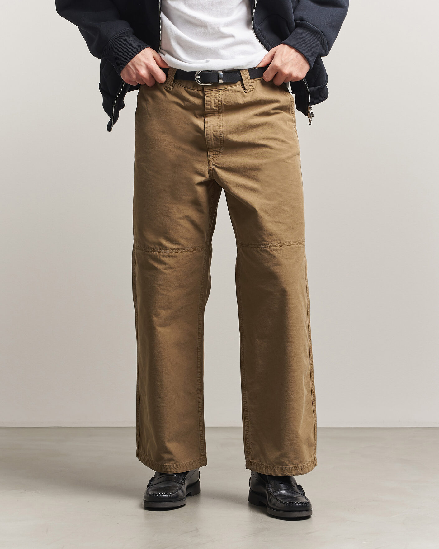 Men | Trousers | Jeanerica | Genua Pilé Workwear Trousers Green