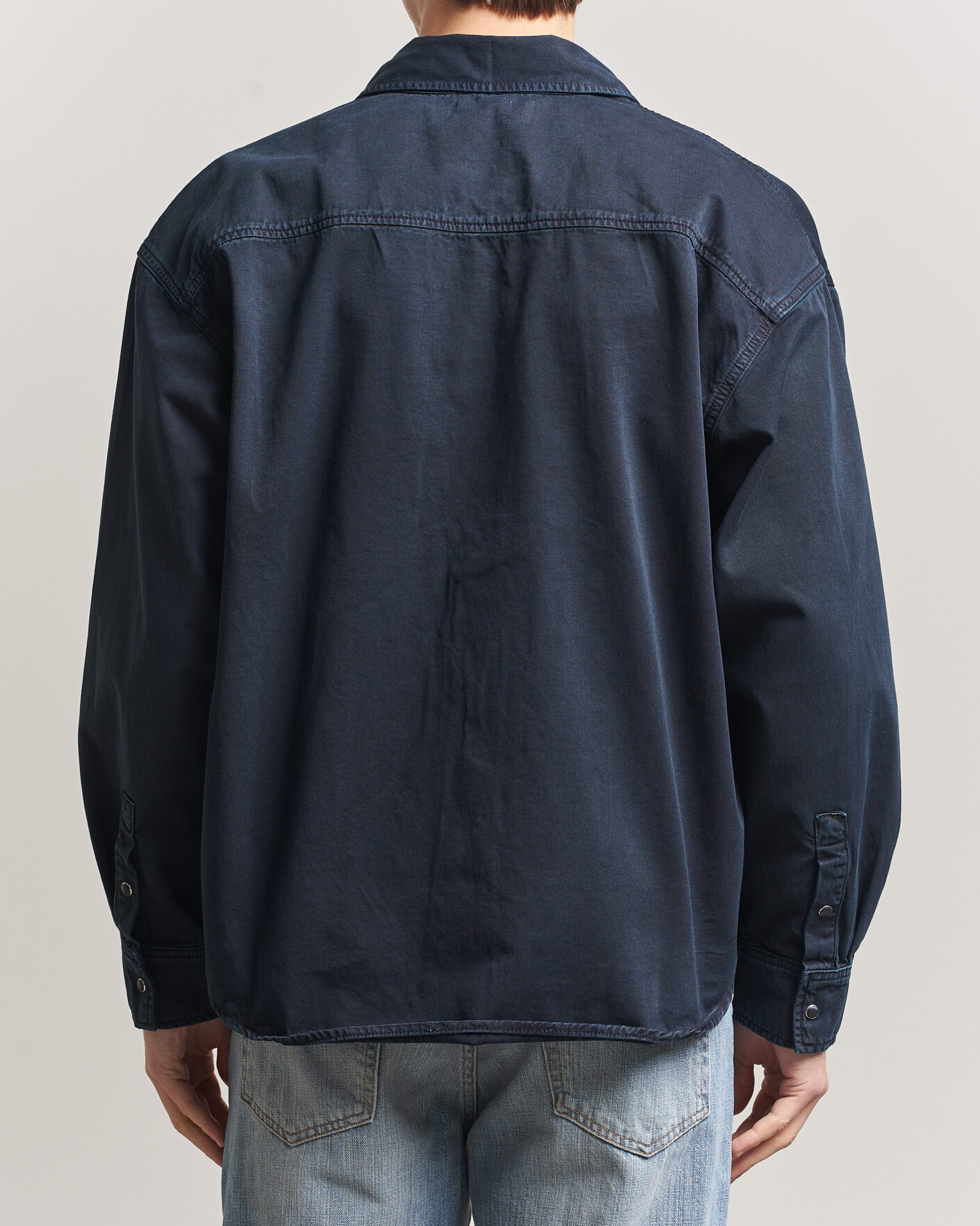 Men | Shirts | Jeanerica | André Pocket Overshirt Blue Black