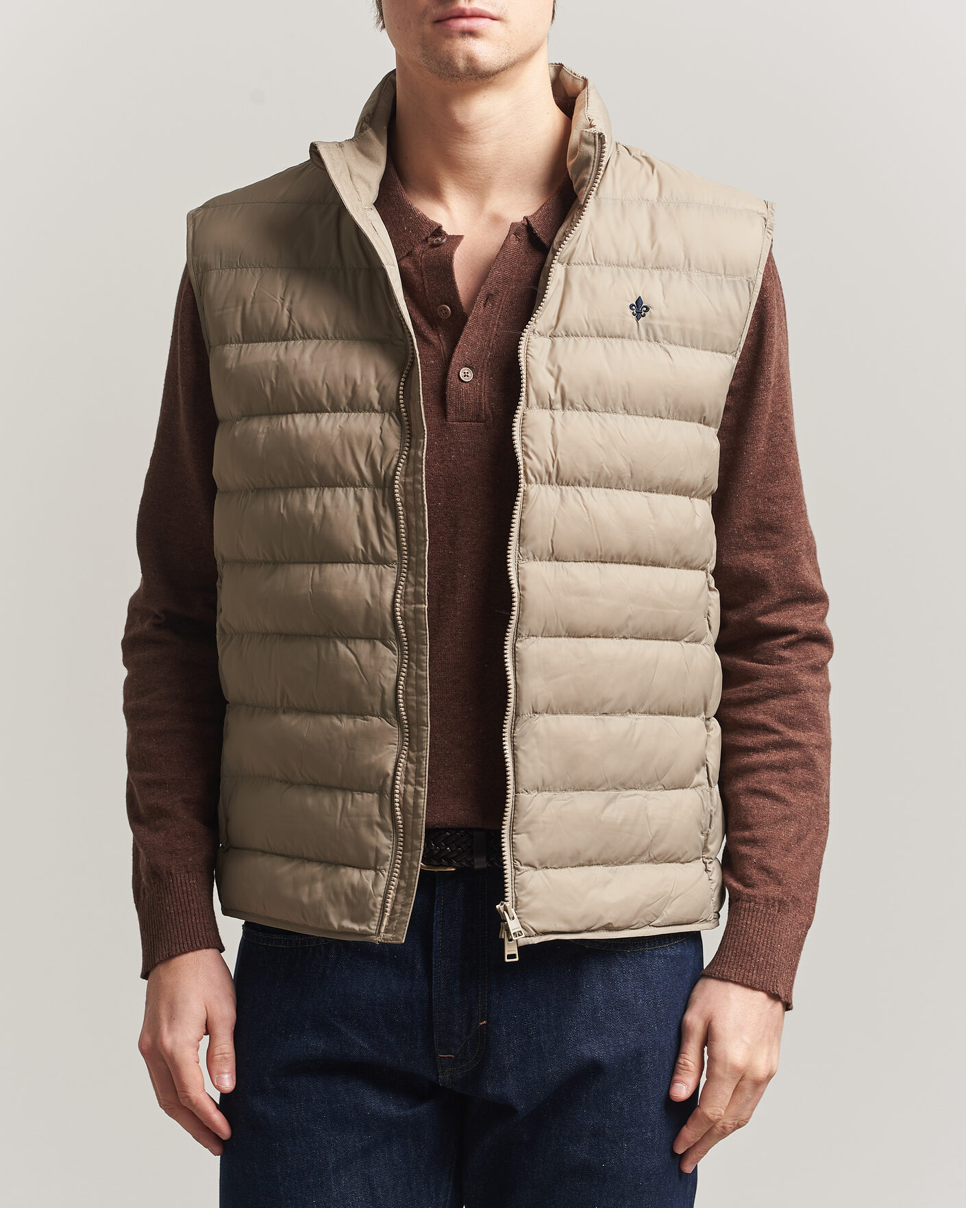 Men | Gilets | Morris | Norfolk Liner Vest Khaki