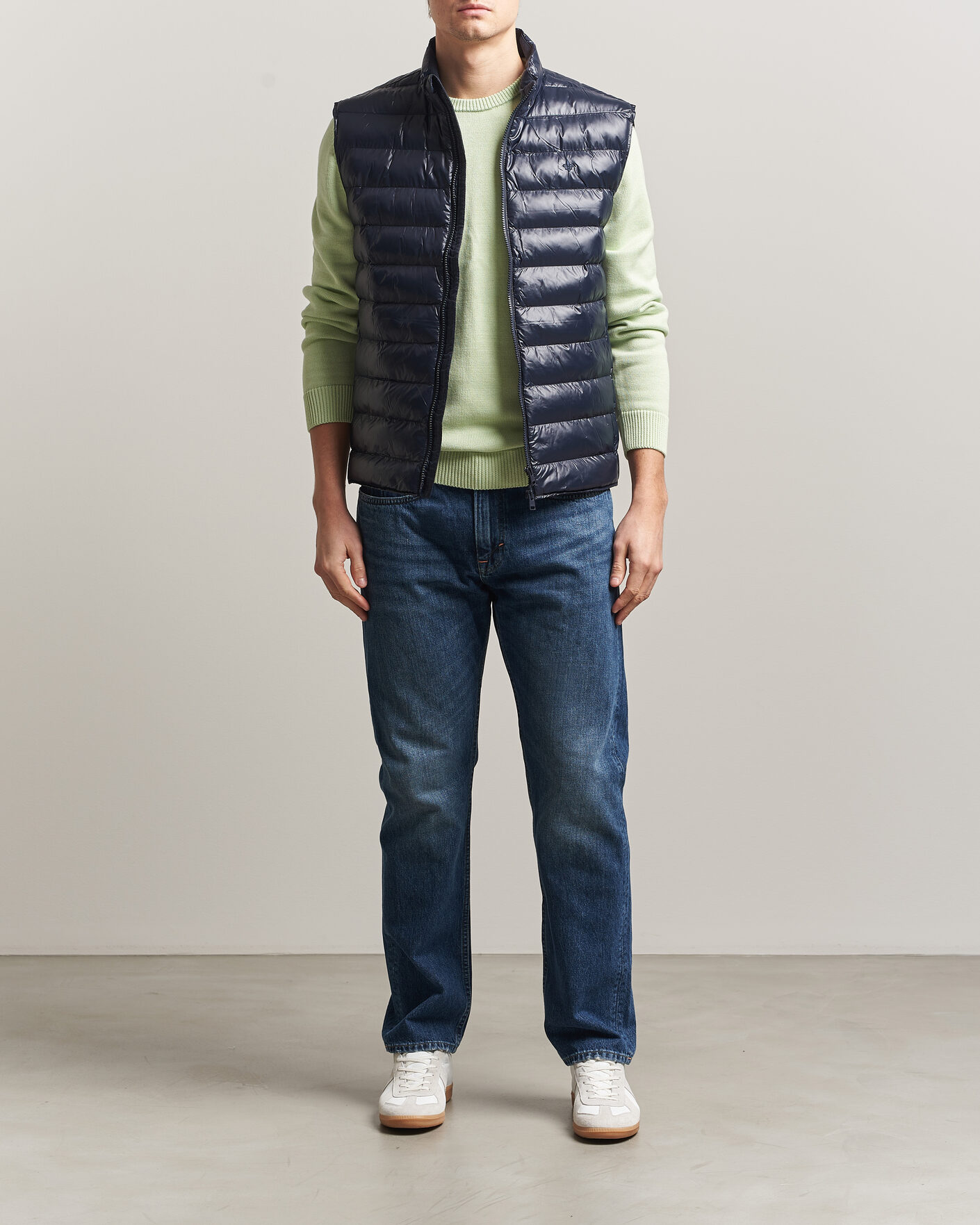 Men | Gilets | Morris | Norfolk Liner Vest Glossy Navy