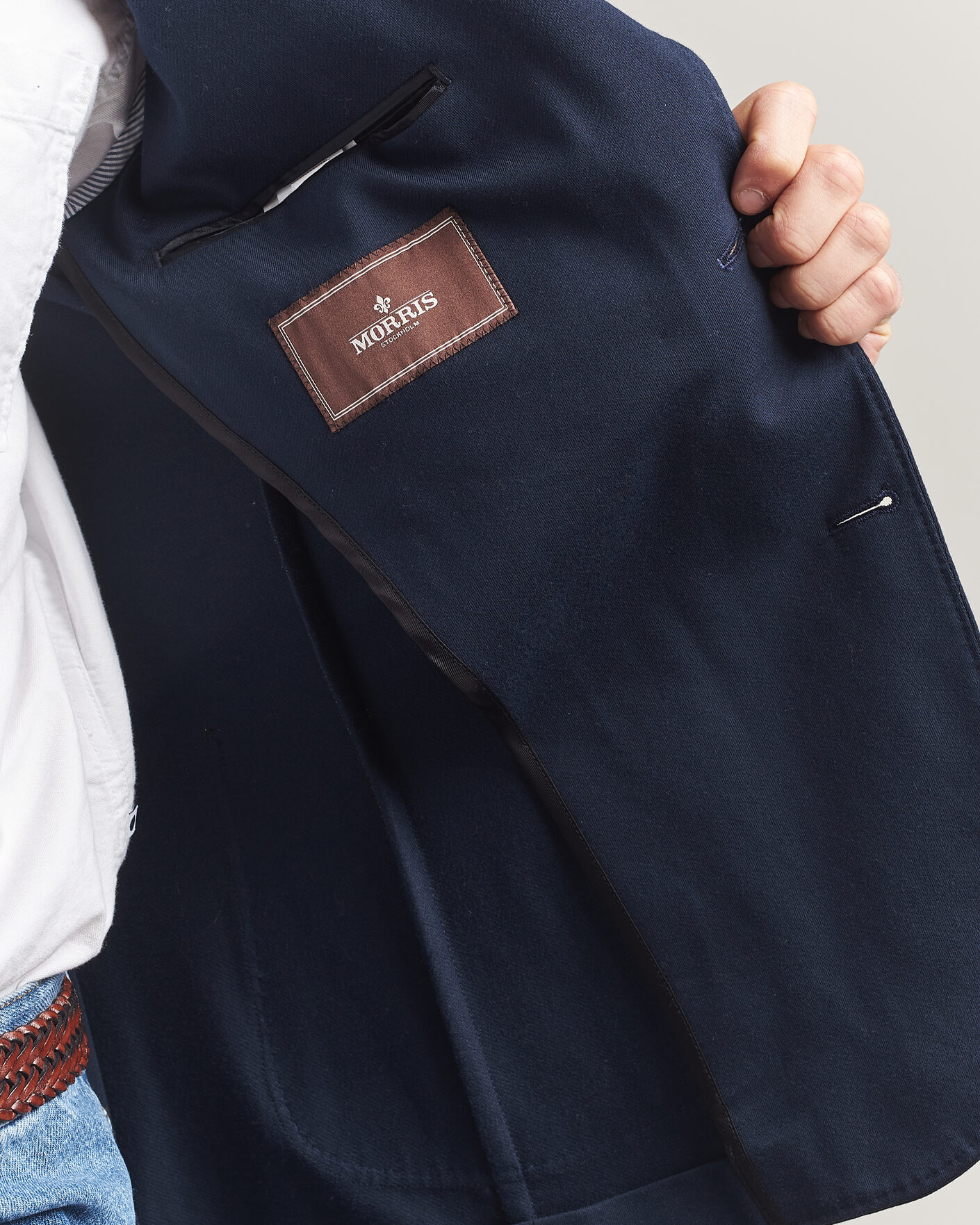 Men | Blazers | Morris | Cotton Jersey Blazer Navy