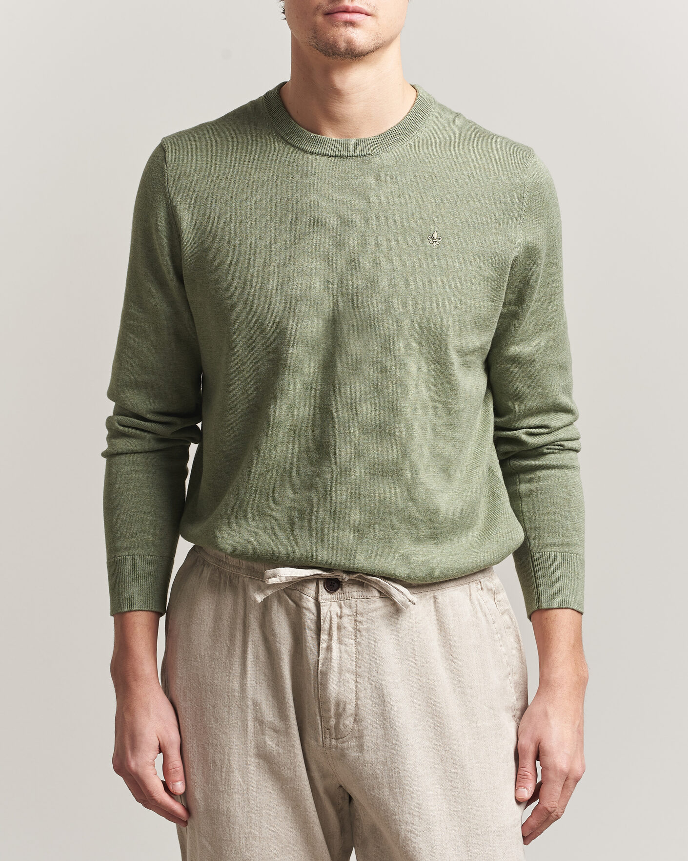 Men | Sweaters & Knitwear | Morris | Riley Oneck Olive