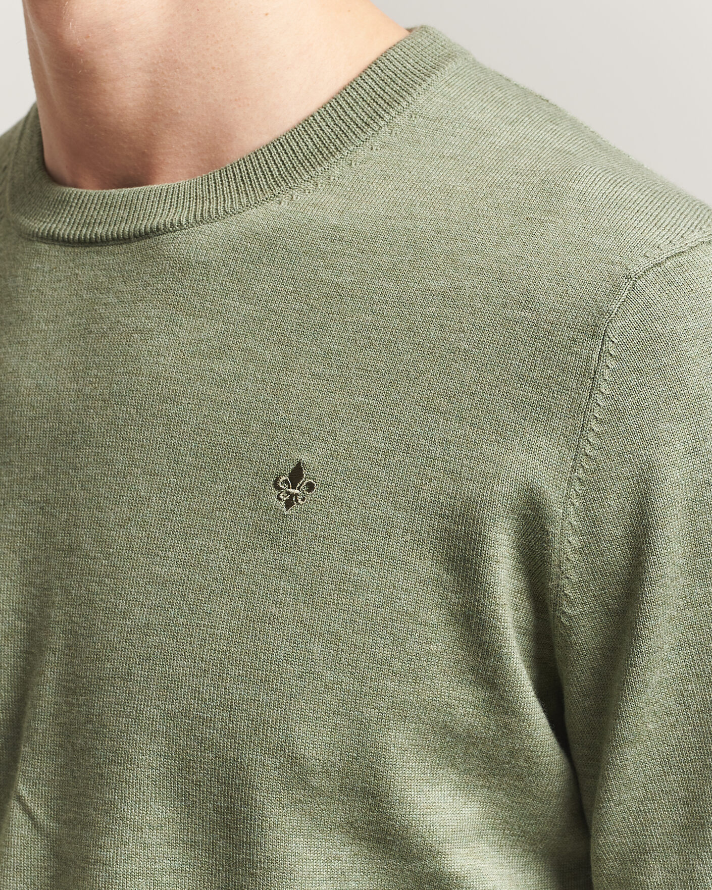 Men | Sweaters & Knitwear | Morris | Riley Oneck Olive