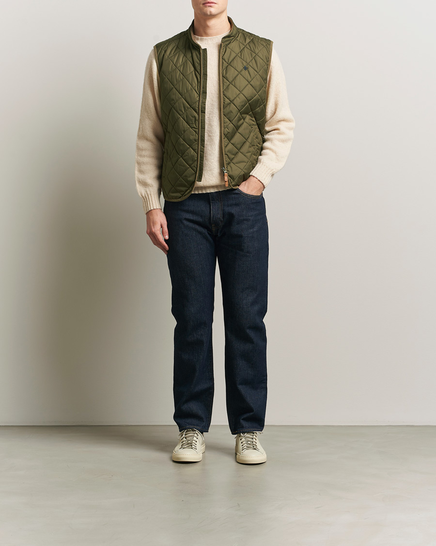 Men | Gilets | Morris | Teddy Quilted Vest Green