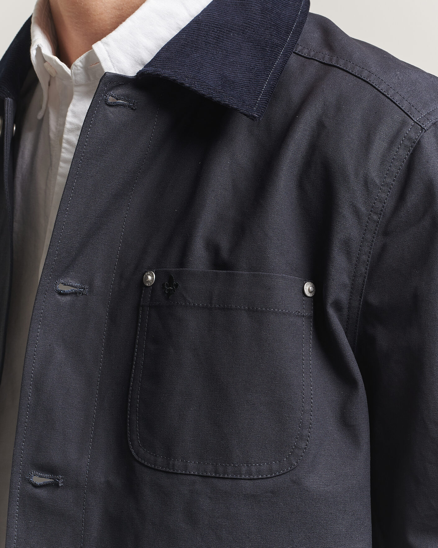 Men | Coats & Jackets | Morris | Belmont Wax Shirt Jacket Navy