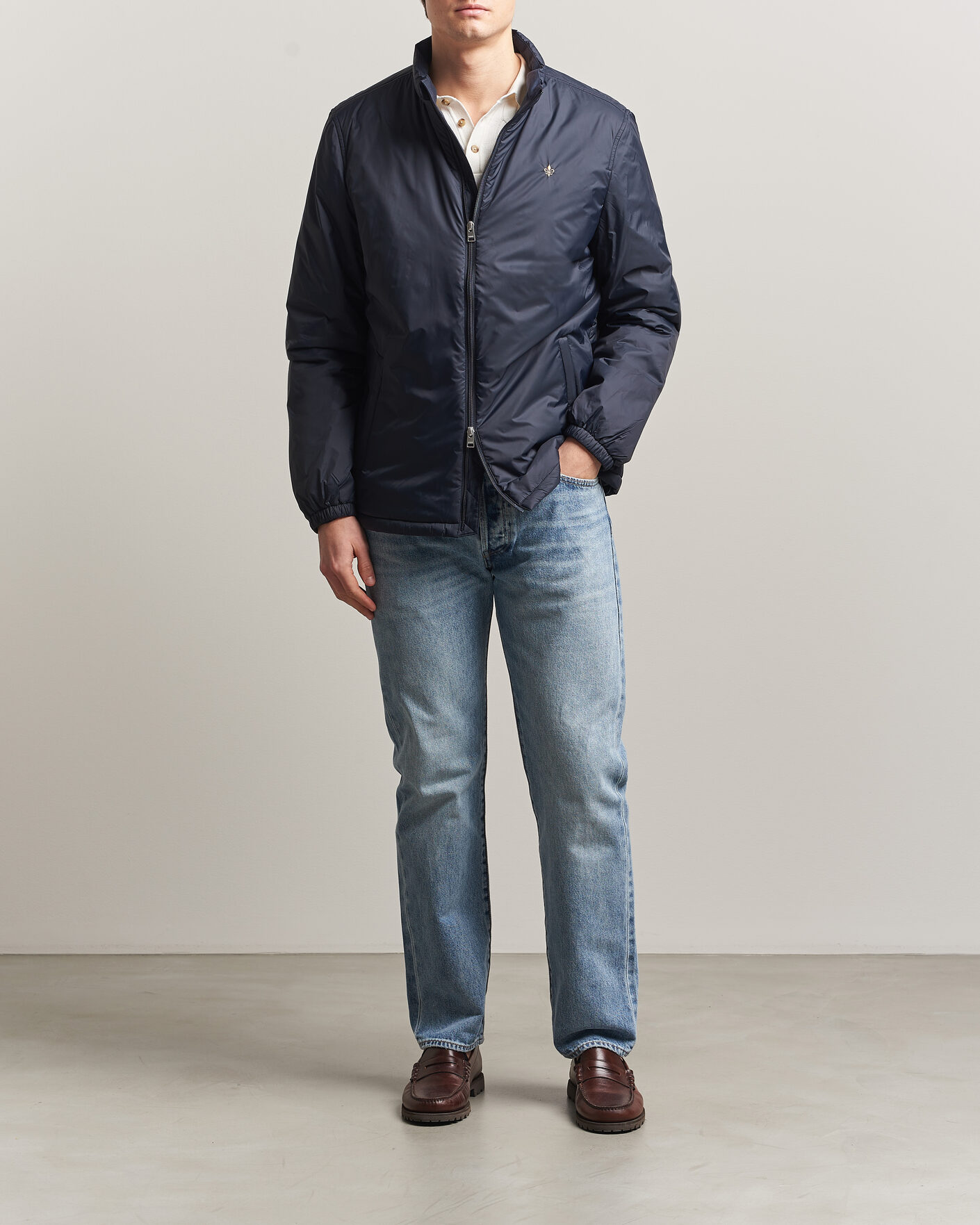 Men | Coats & Jackets | Morris | Bradley Padded Jacket Navy