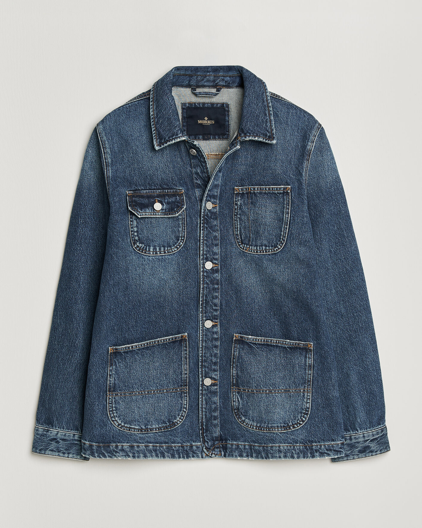 Men | Coats & Jackets | Morris | Denim Shirt Jacket Blue