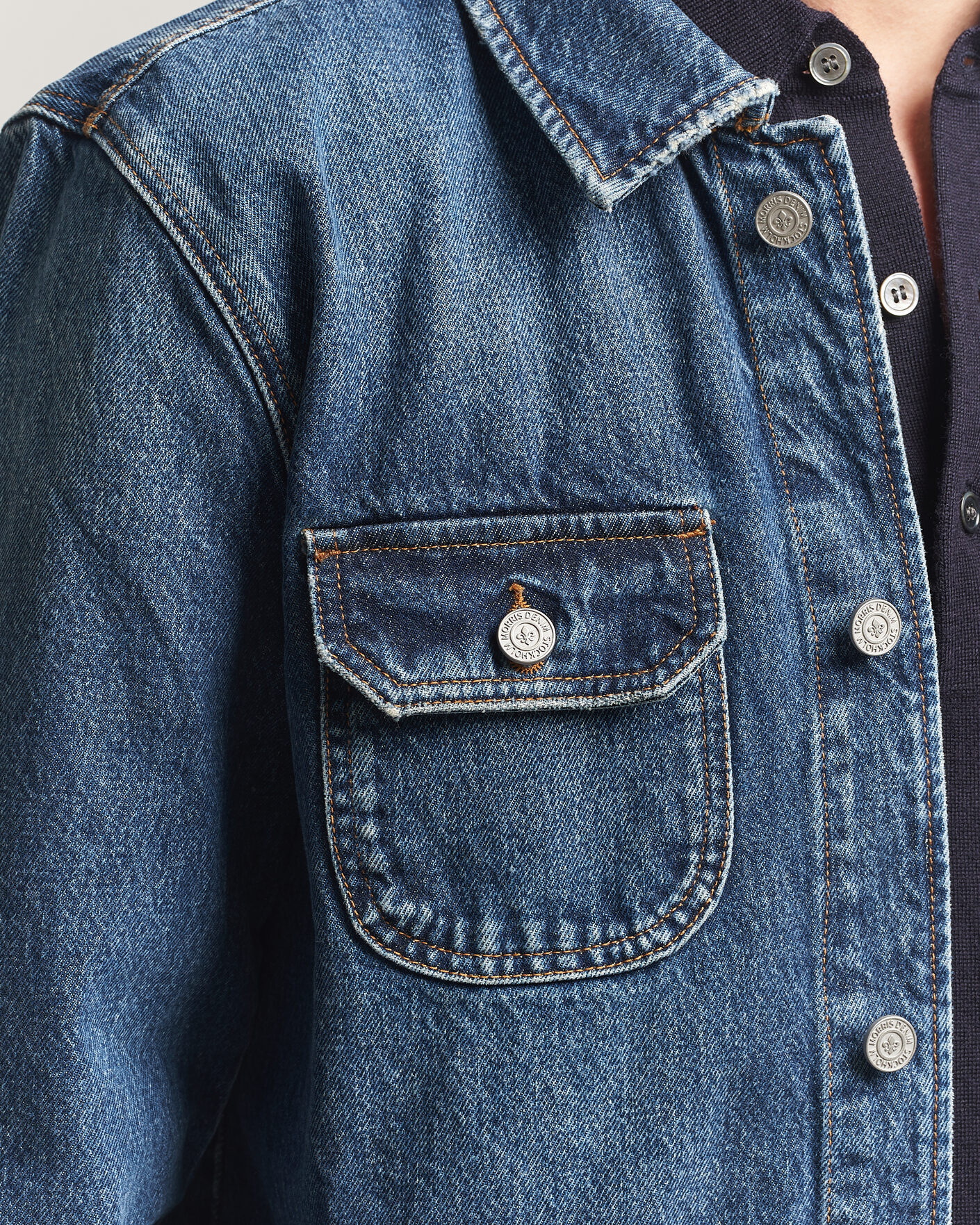 Men | Coats & Jackets | Morris | Denim Shirt Jacket Blue