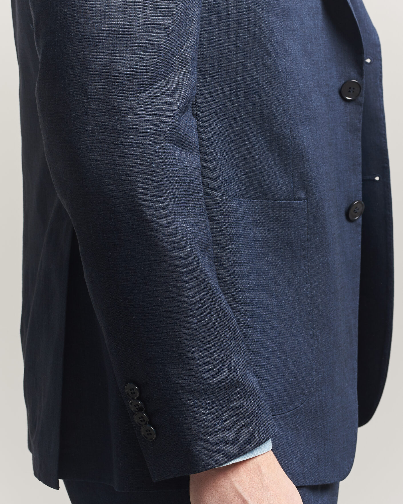 Men | Blazers | Morris | Linen Suit Blazer Navy