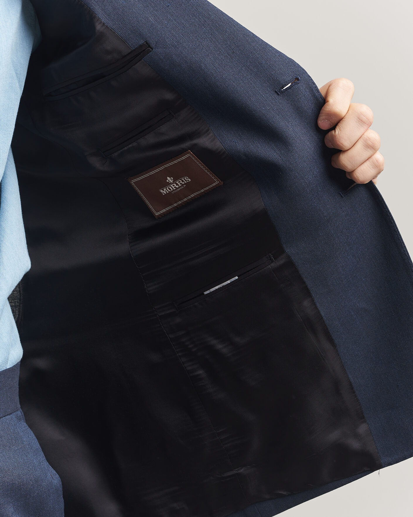 Men | Blazers | Morris | Linen Suit Blazer Navy