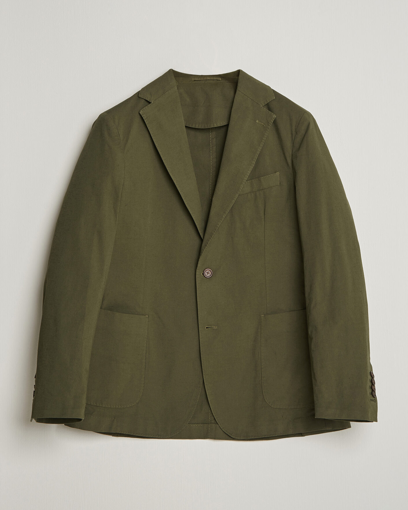 Men | Blazers | Morris | Washed Cotton Suit Blazer Olive