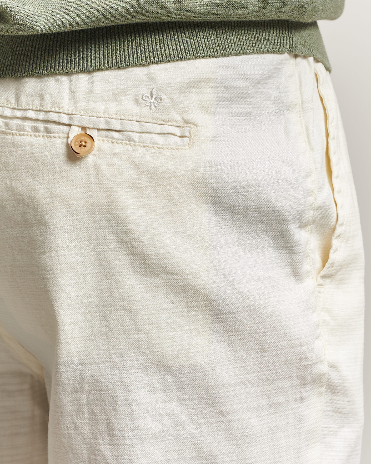 Men | Trousers | Morris | Fenix Linen Trousers Off White