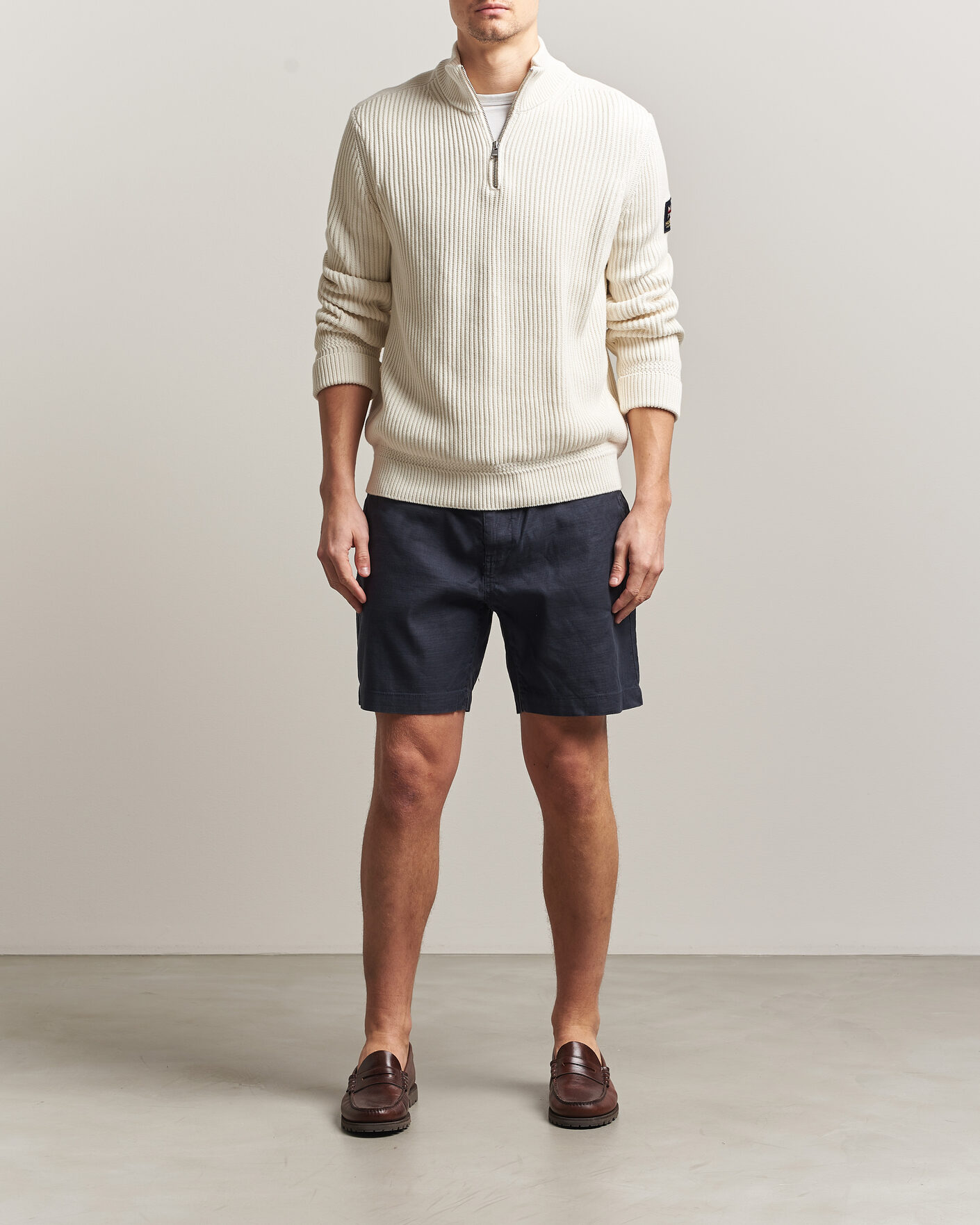 Men | Shorts | Morris | Fenix Linen Shorts Dark Blue