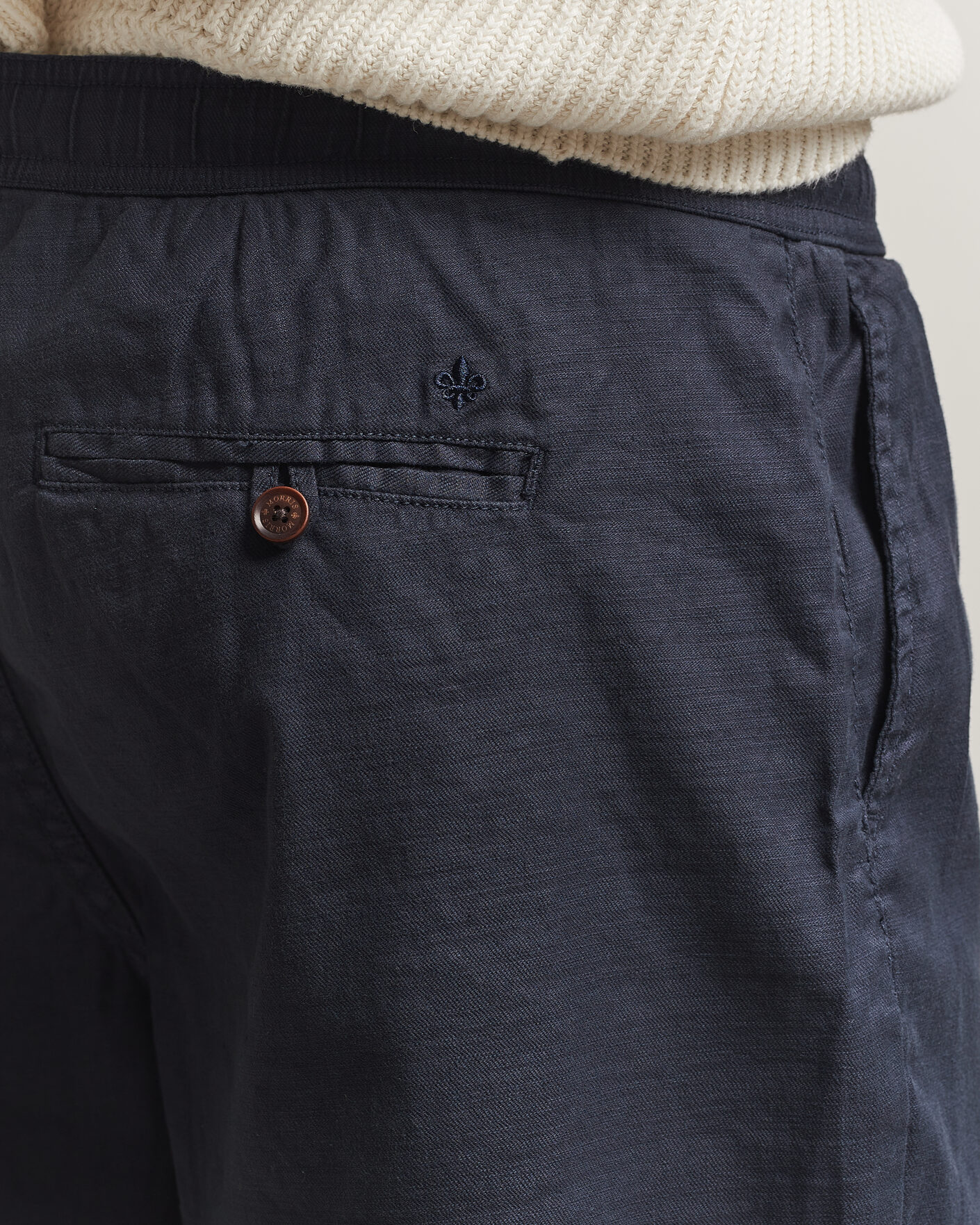 Men | Shorts | Morris | Fenix Linen Shorts Dark Blue