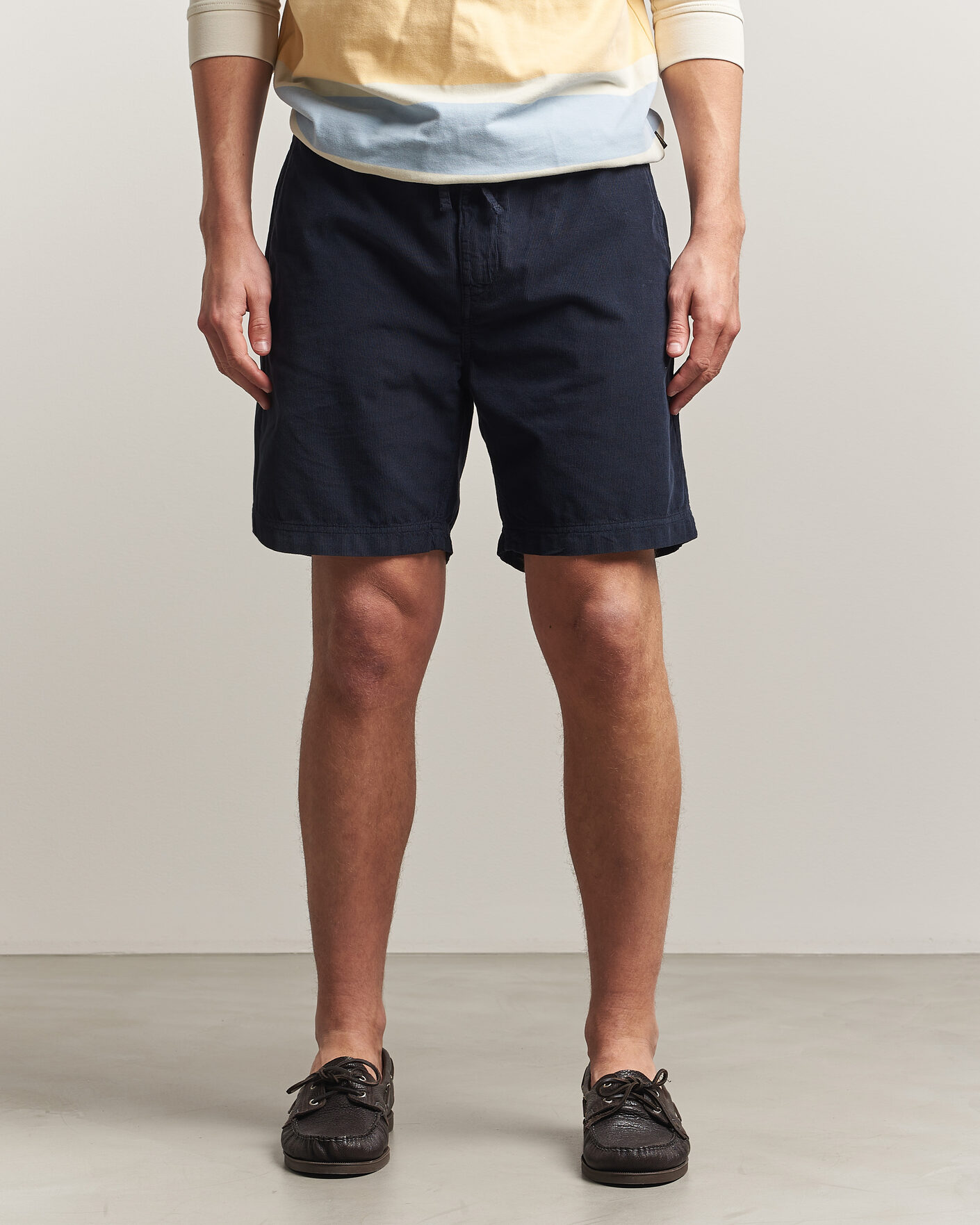 Morris Fenix Summer Cord Shorts Dark Blue at CareOfCarl.com