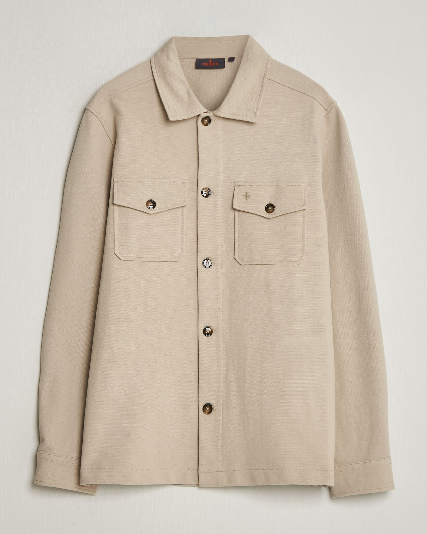 Men | Shirts | Morris | Andrew Jersey Overshirt Khaki