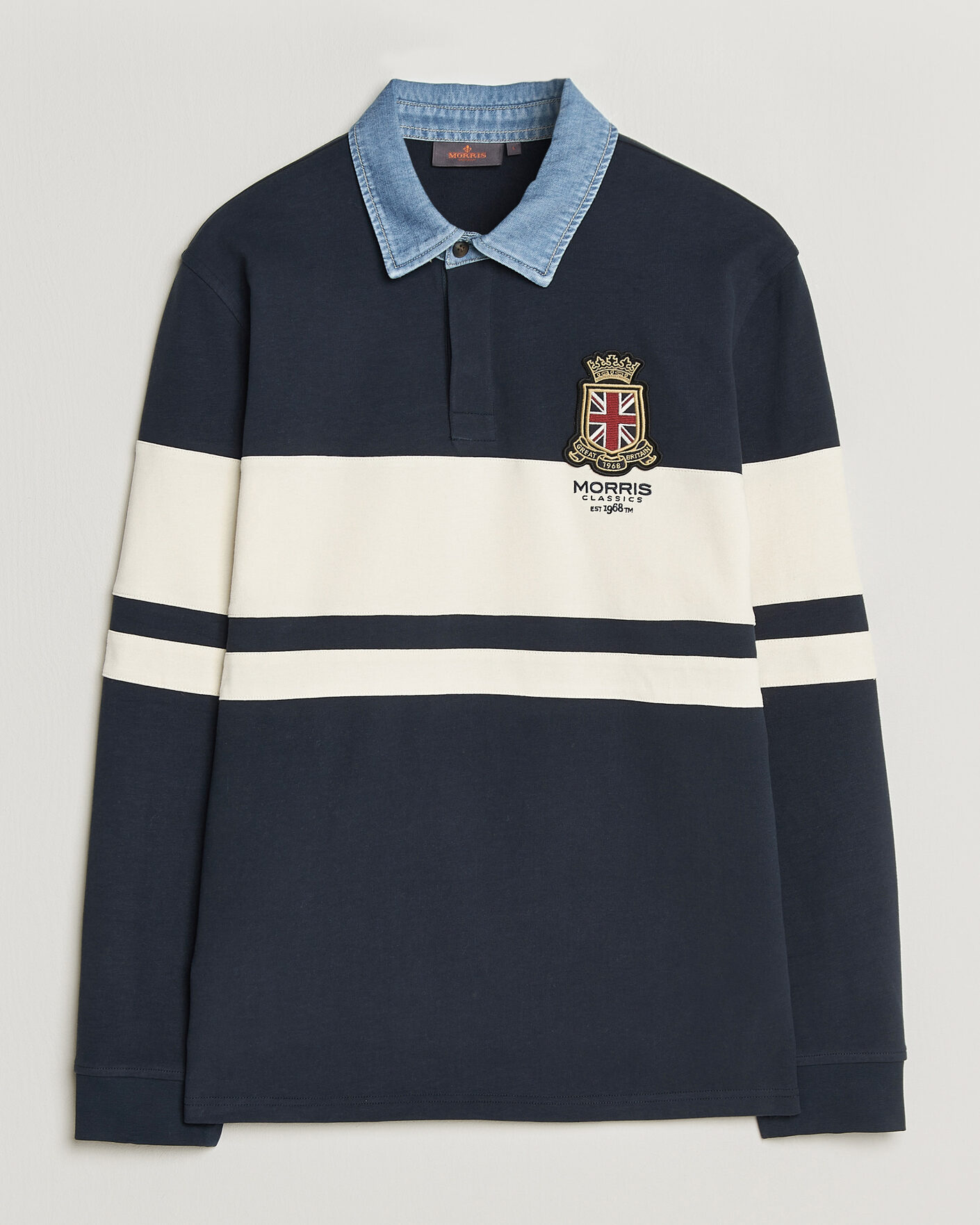 Men | Sweaters & Knitwear | Morris | Weston Rugger Blue/White