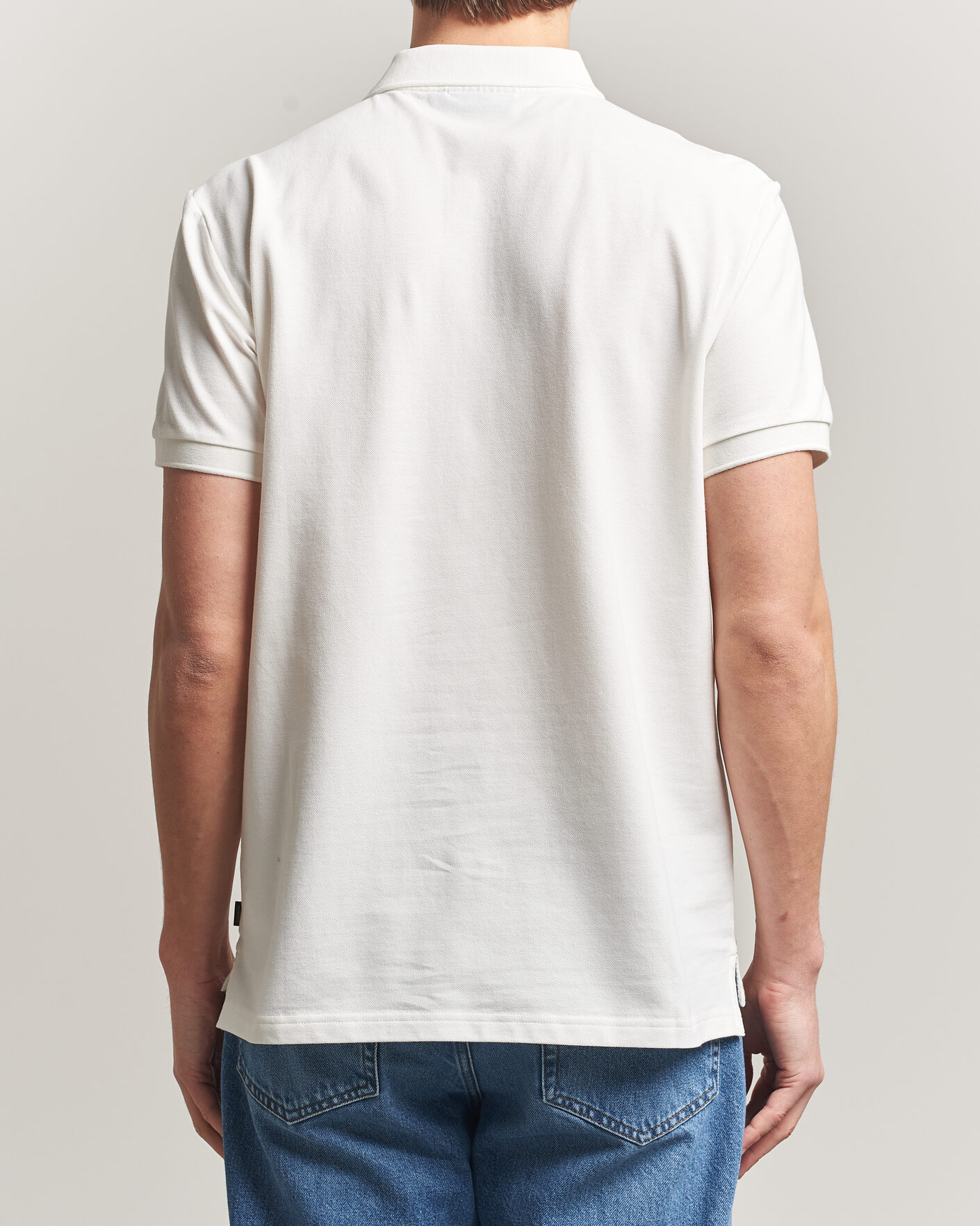 Men | Polo Shirts | Morris | Barton Pique Off White