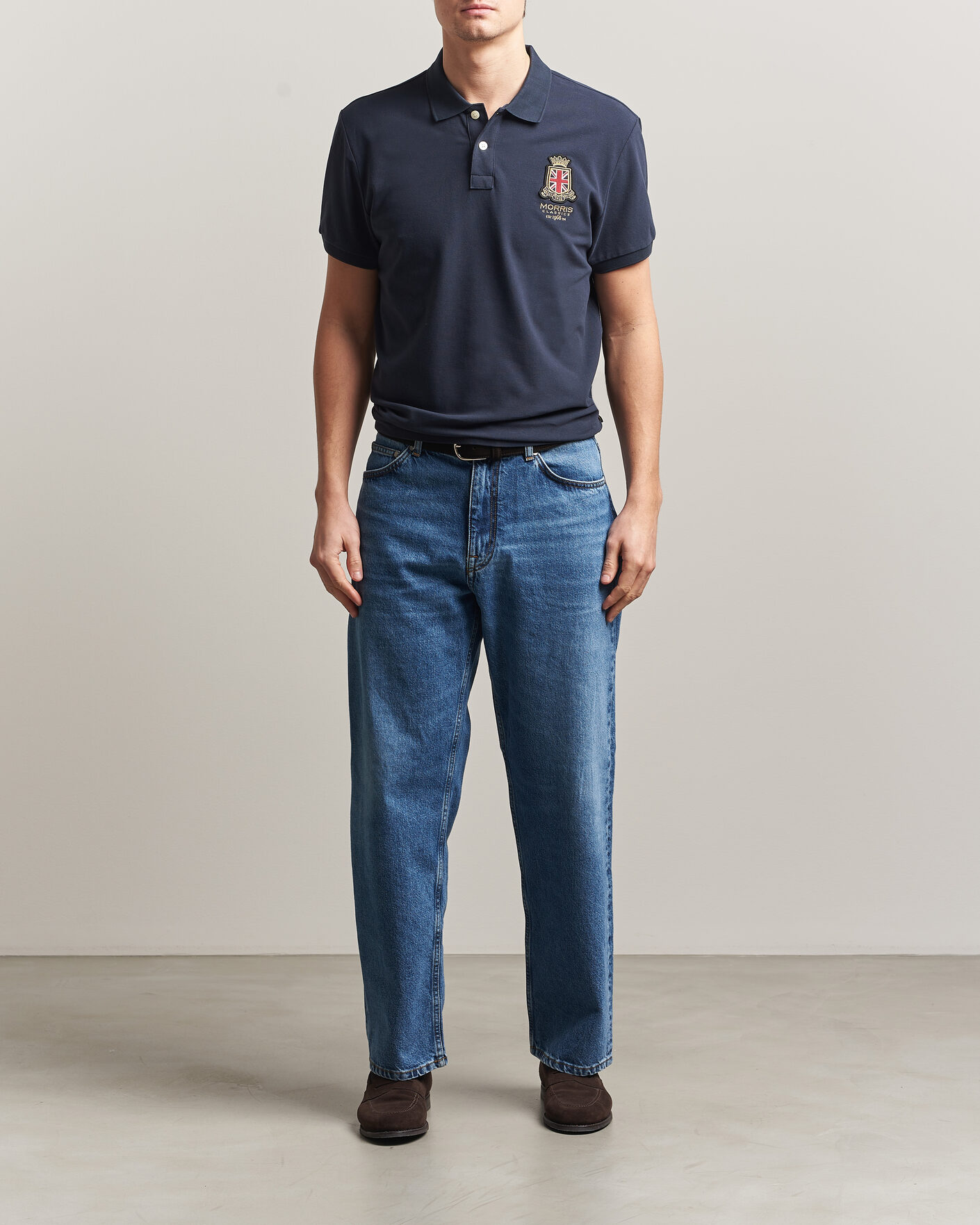 Men | Polo Shirts | Morris | Barton Pique Navy