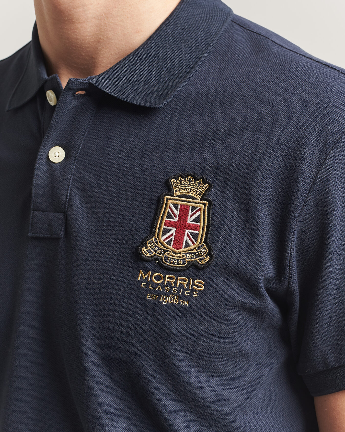 Men | Polo Shirts | Morris | Barton Pique Navy
