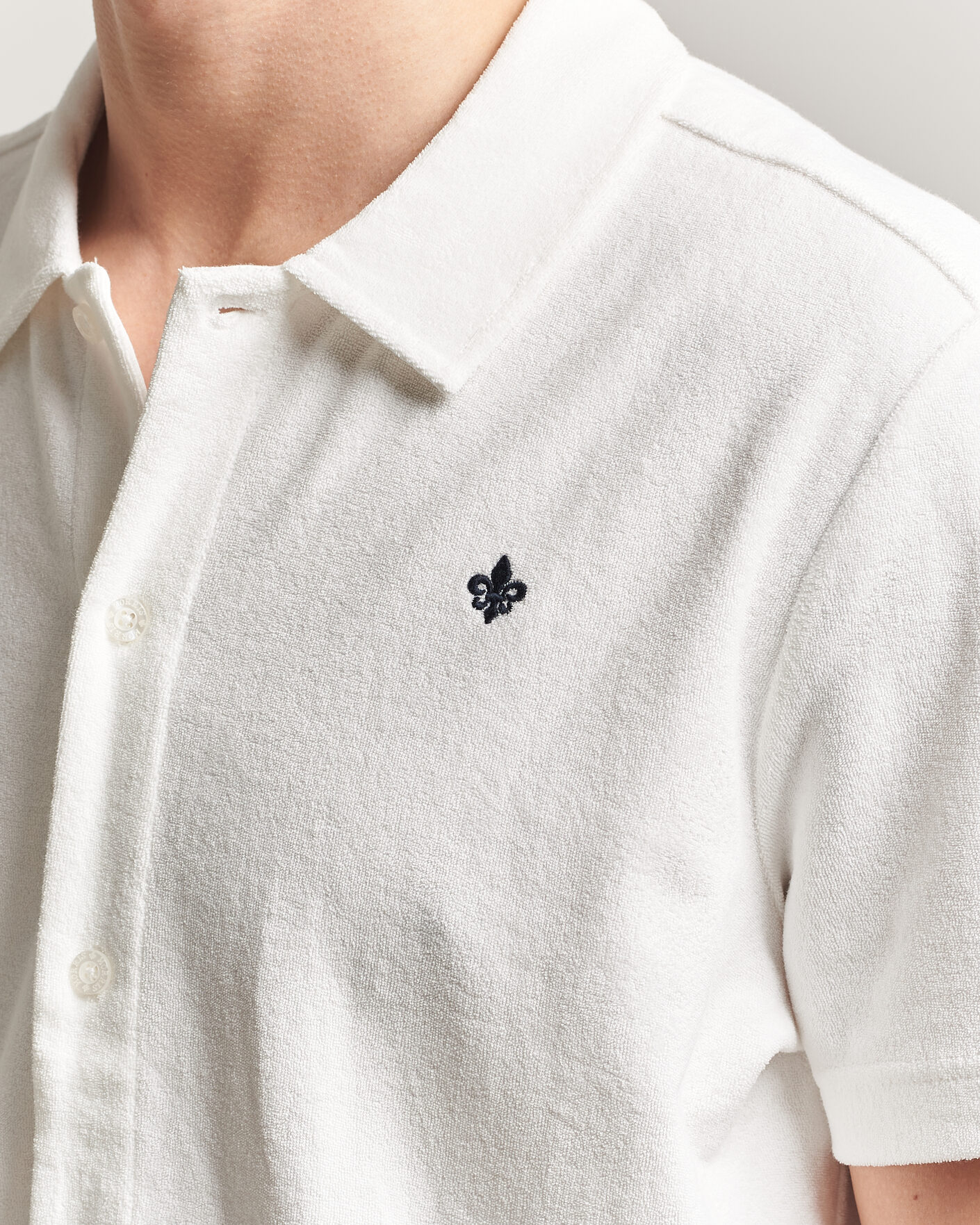 Men | Polo Shirts | Morris | Lily Terry Shirt Off White