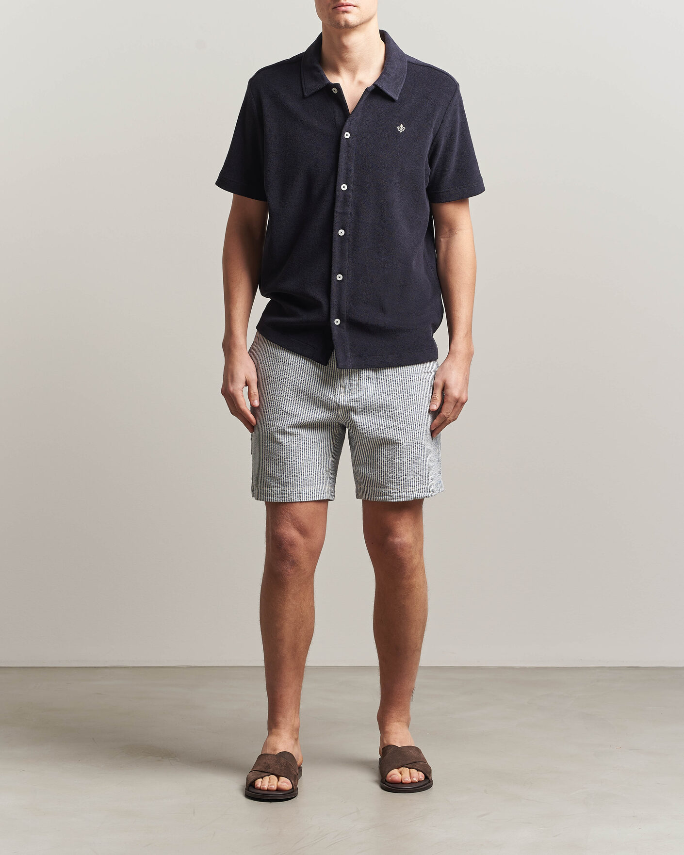 Men | Polo Shirts | Morris | Lily Terry Shirt Navy
