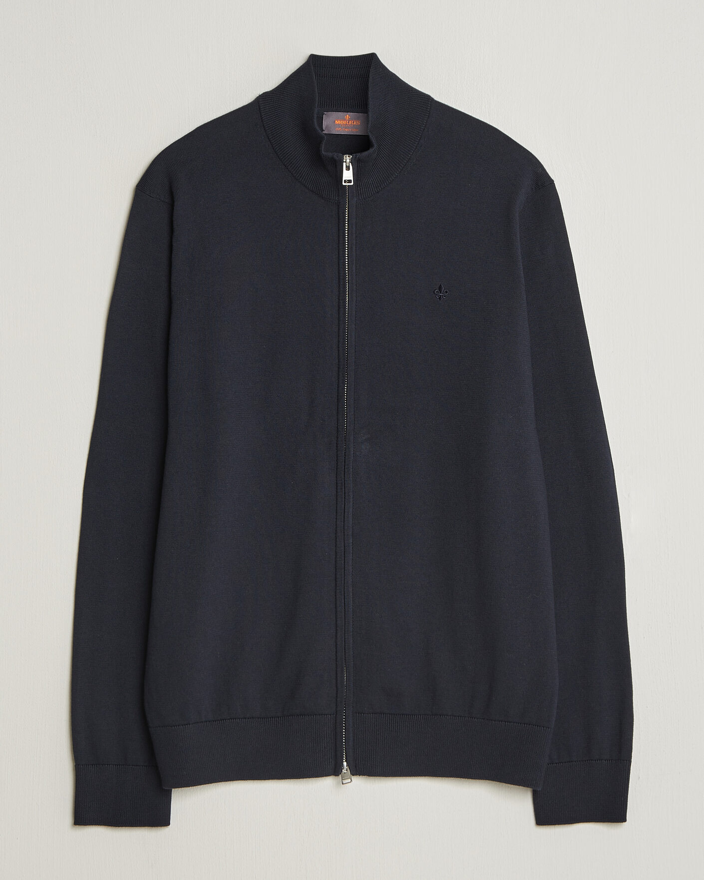 Men | Sweaters & Knitwear | Morris | Riley Zip Cardigan Navy
