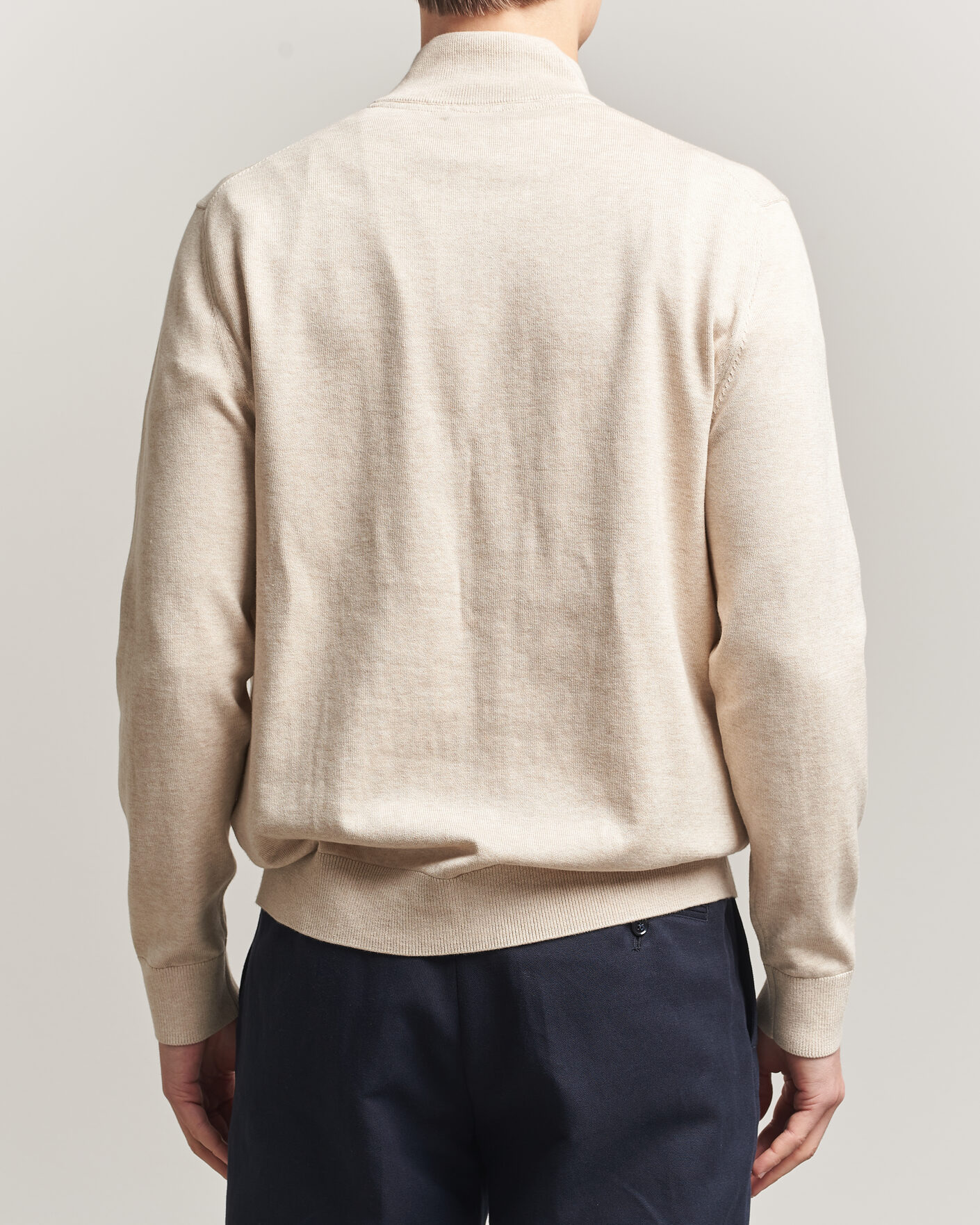 Men | Sweaters & Knitwear | Morris | Riley Half-Zip Khaki