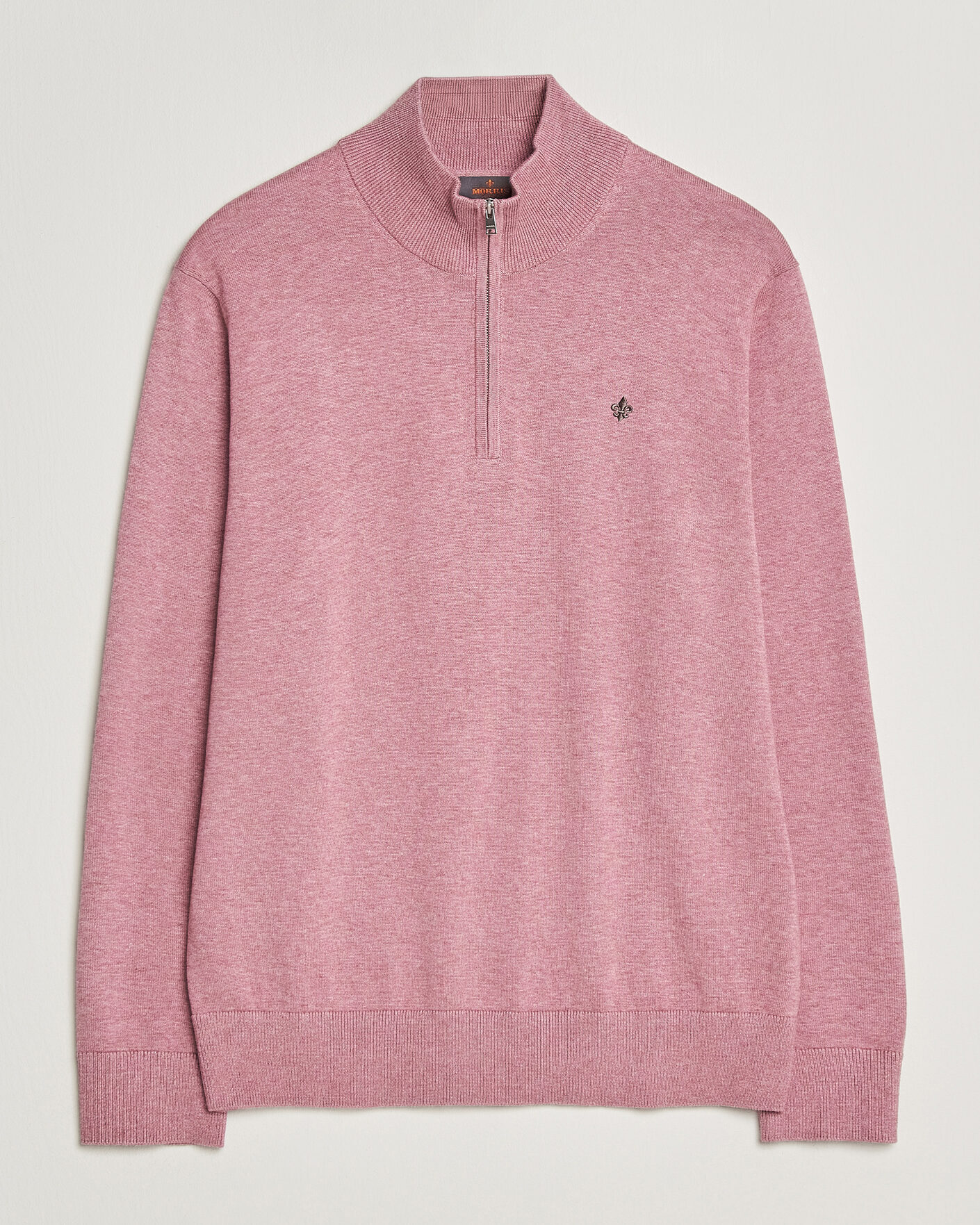 Men | Sweaters & Knitwear | Morris | Riley Half-Zip Pink
