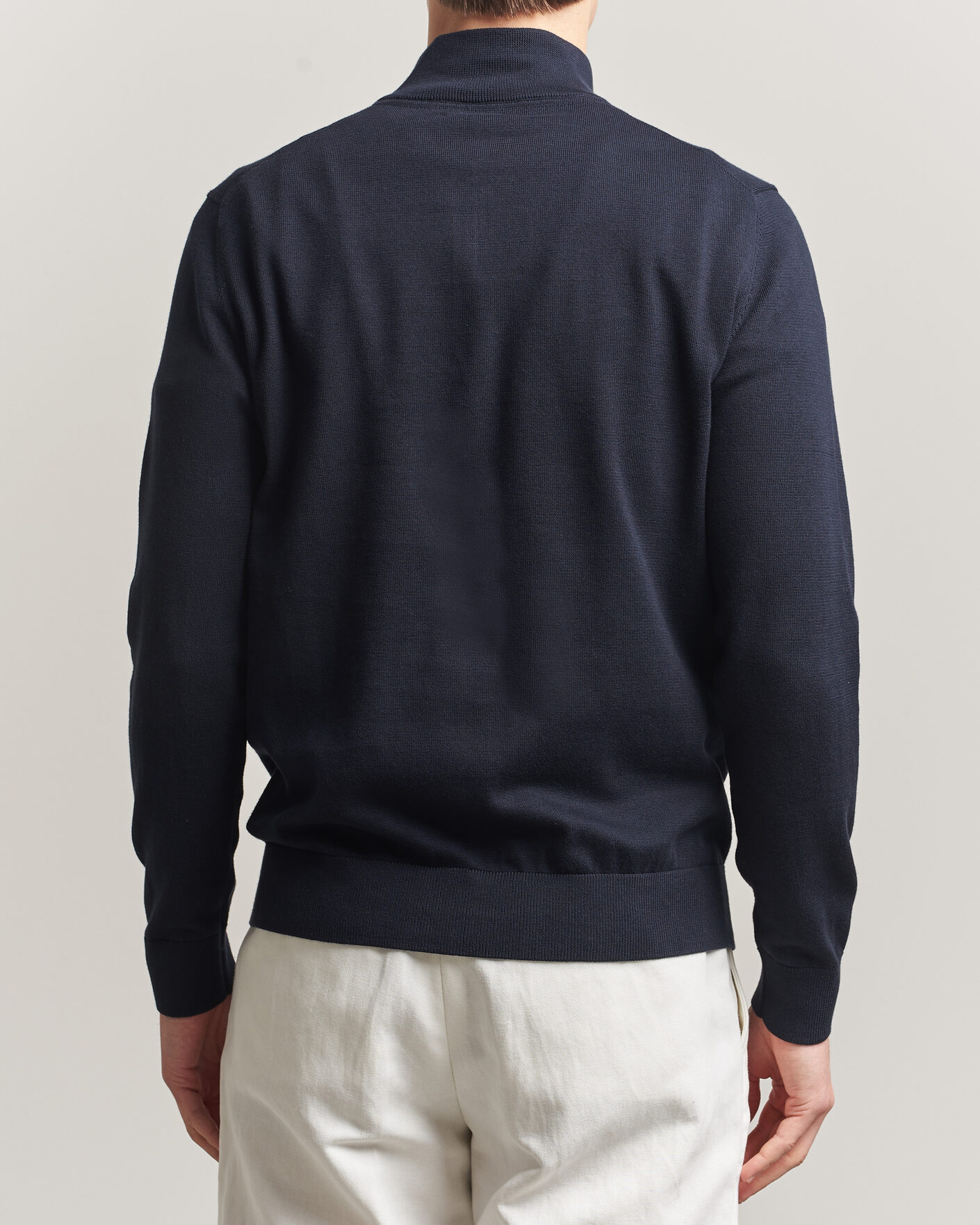 Men | Sweaters & Knitwear | Morris | Riley Half-Zip Navy