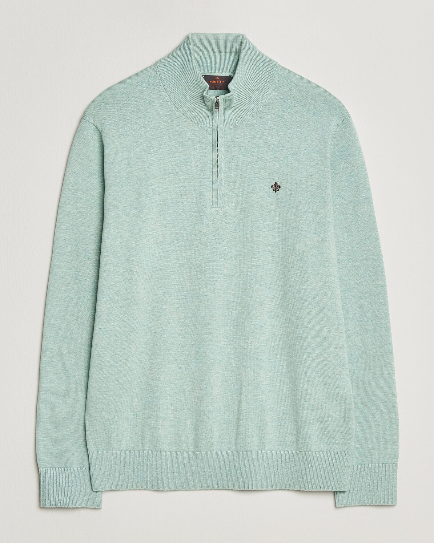 Men | Sweaters & Knitwear | Morris | Riley Half-Zip Green