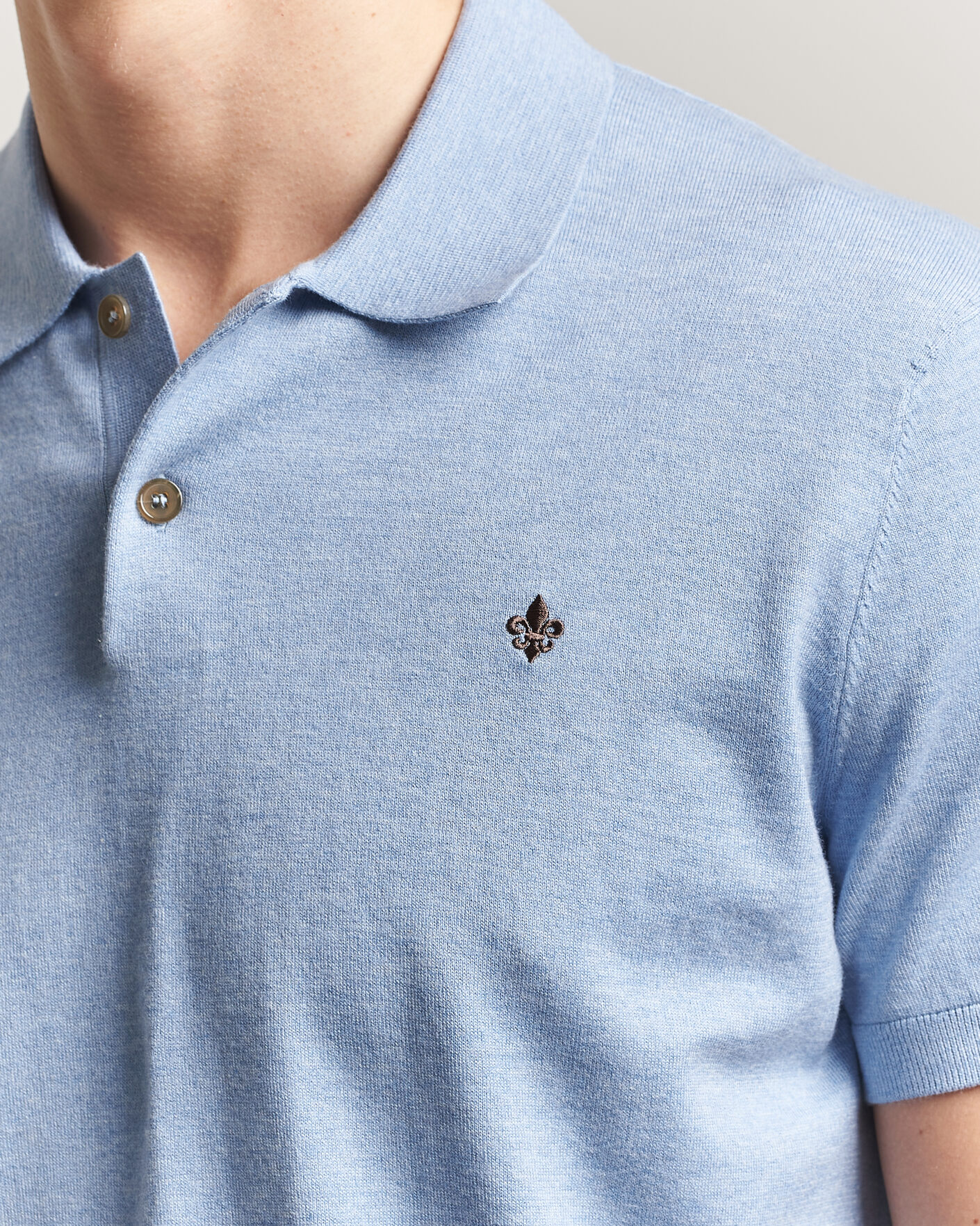 Men | Polo Shirts | Morris | Riley Short Sleeve Polo Light Blue