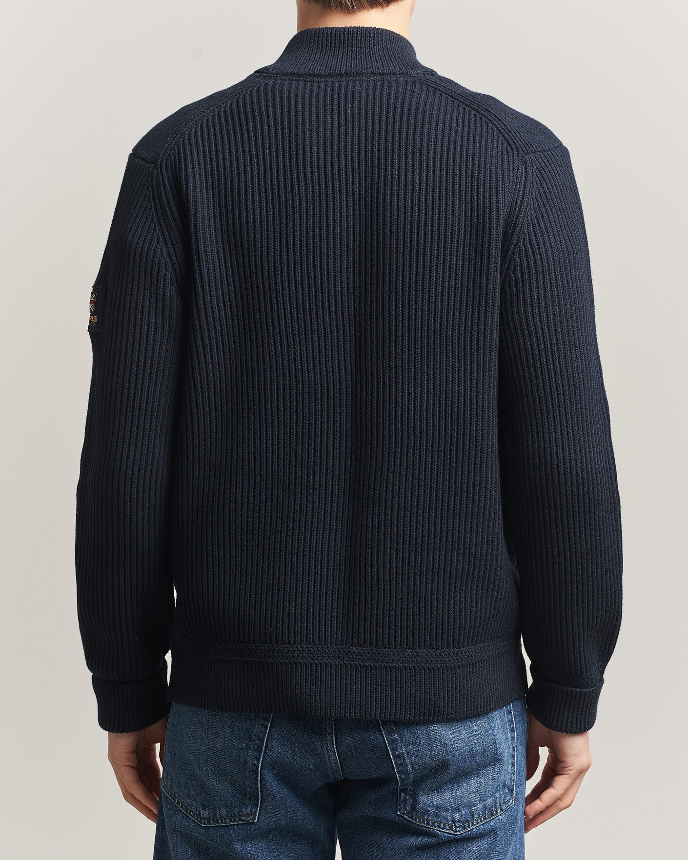 Men | Sweaters & Knitwear | Morris | Brenton Full-Zip Cardigan Navy