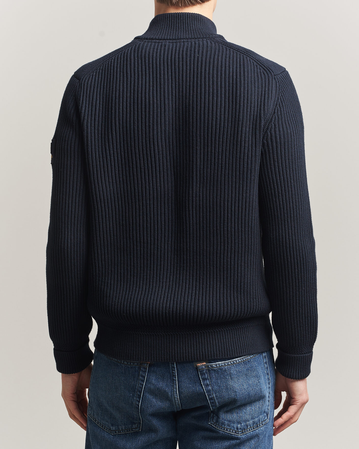 Men | Sweaters & Knitwear | Morris | Brenton Half-Zip Navy