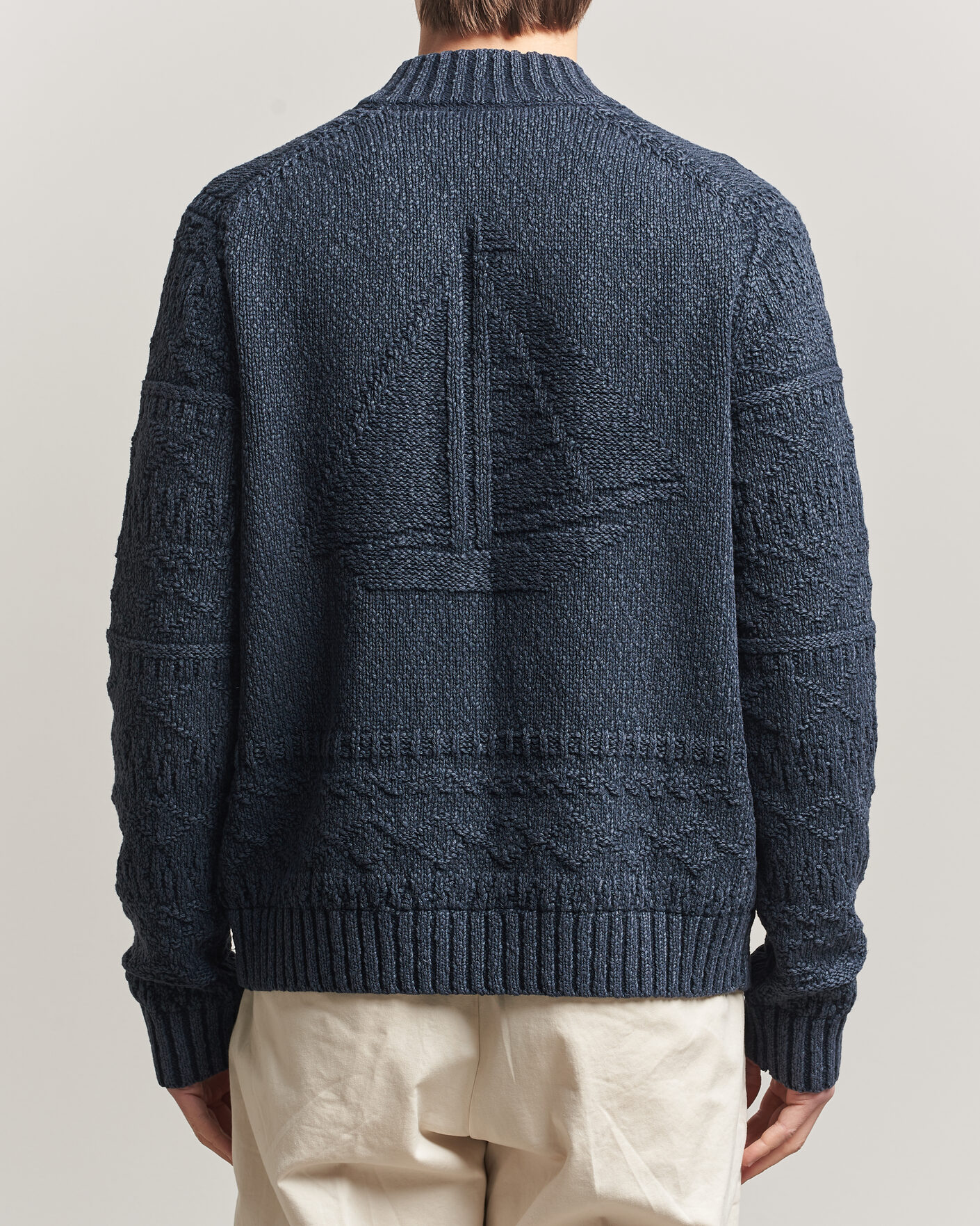 Men | Sweaters & Knitwear | Morris | Chatham Knitted Jacket Navy