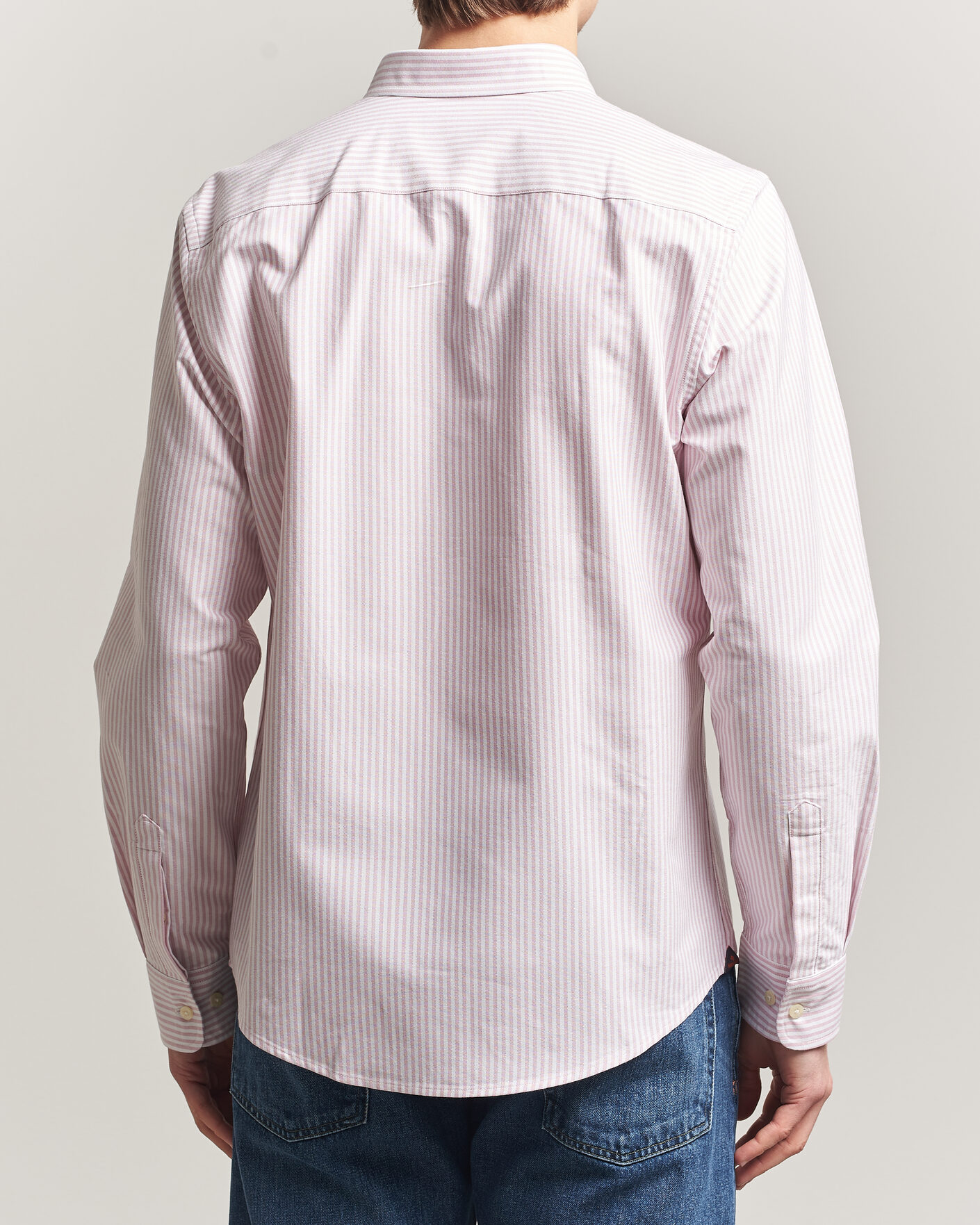 Men | Shirts | Morris | Douglas Striped Oxford Shirt Pink